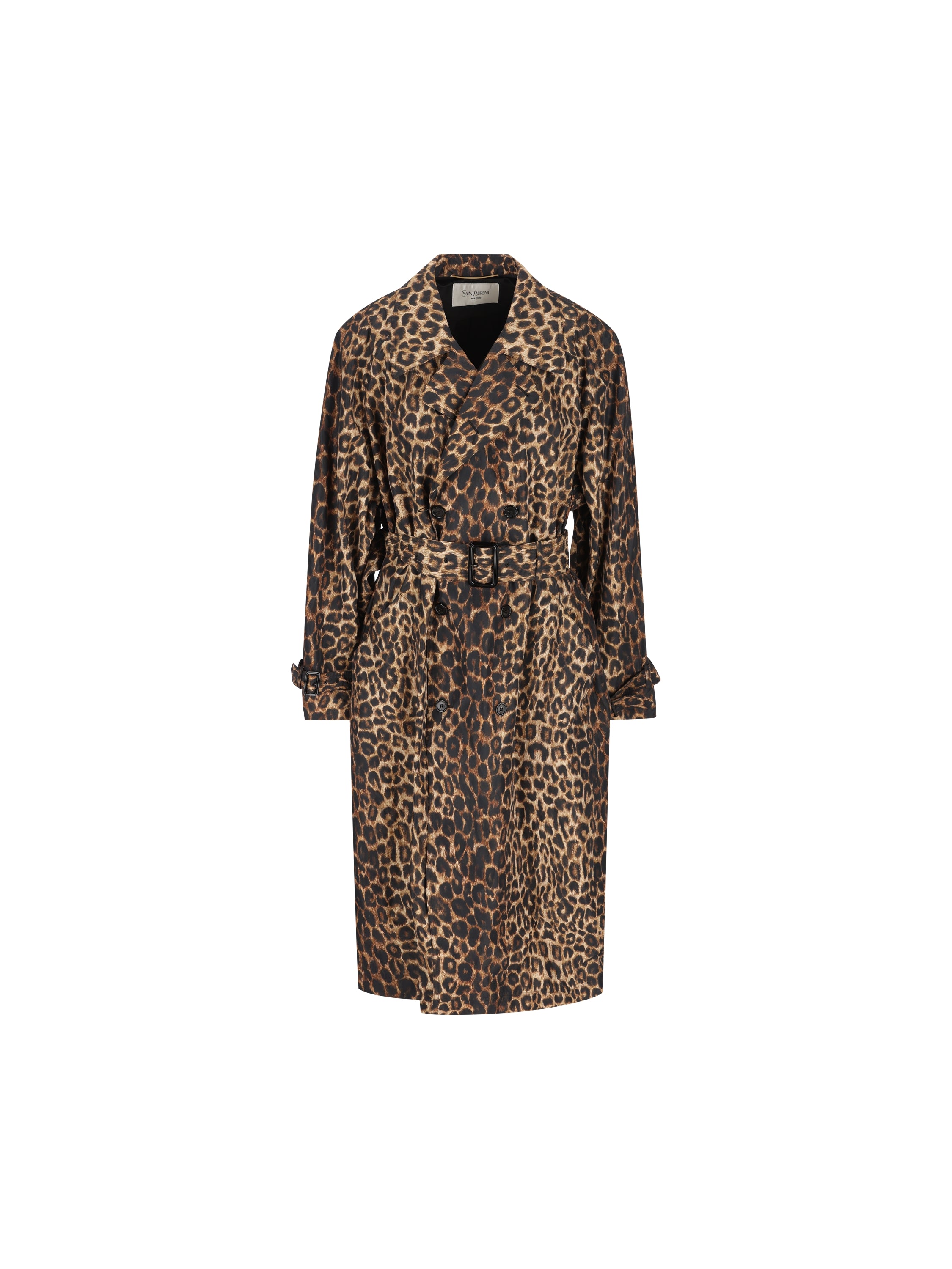 Saint Laurent Trench doppiopetto in poliammide.