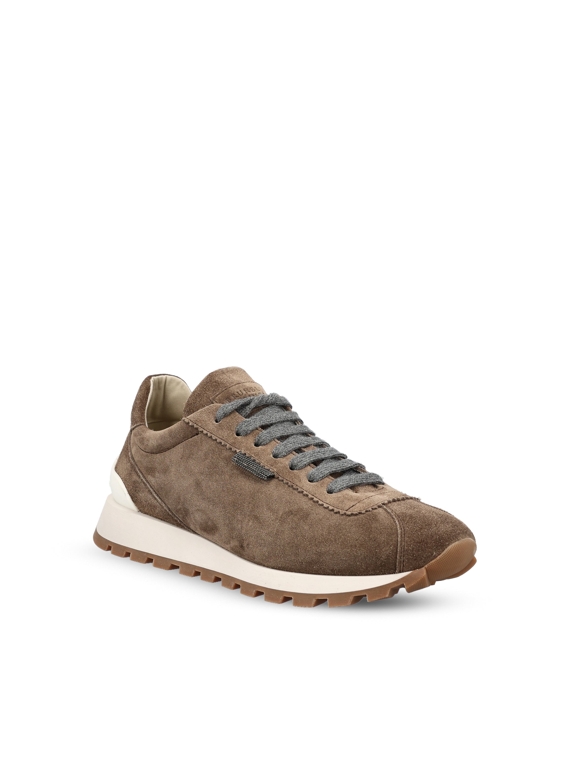 Brunello Cucinelli Sneakers in pelle scamosciata., view 2