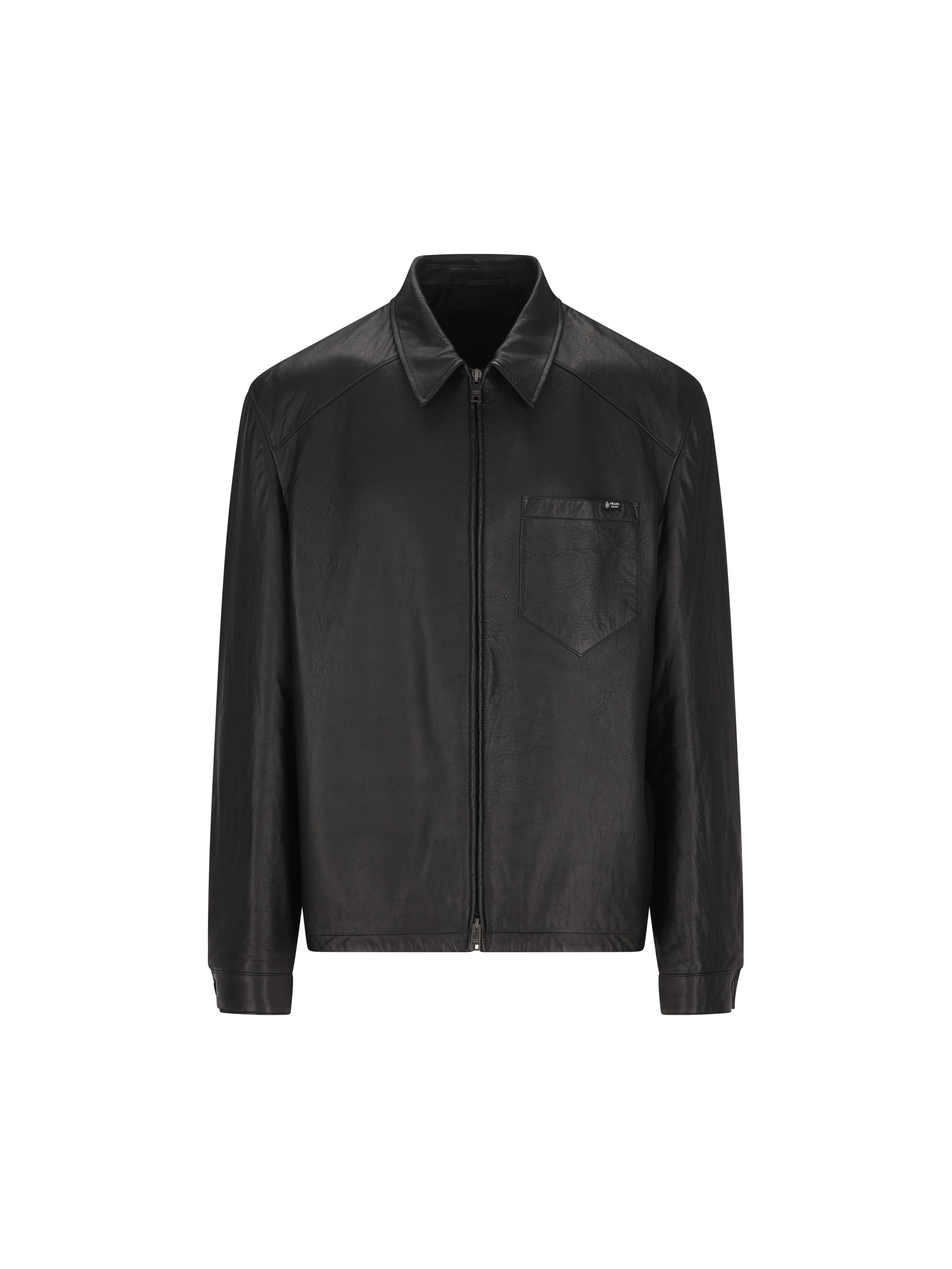 Prada Giacca realizzata in pelle.