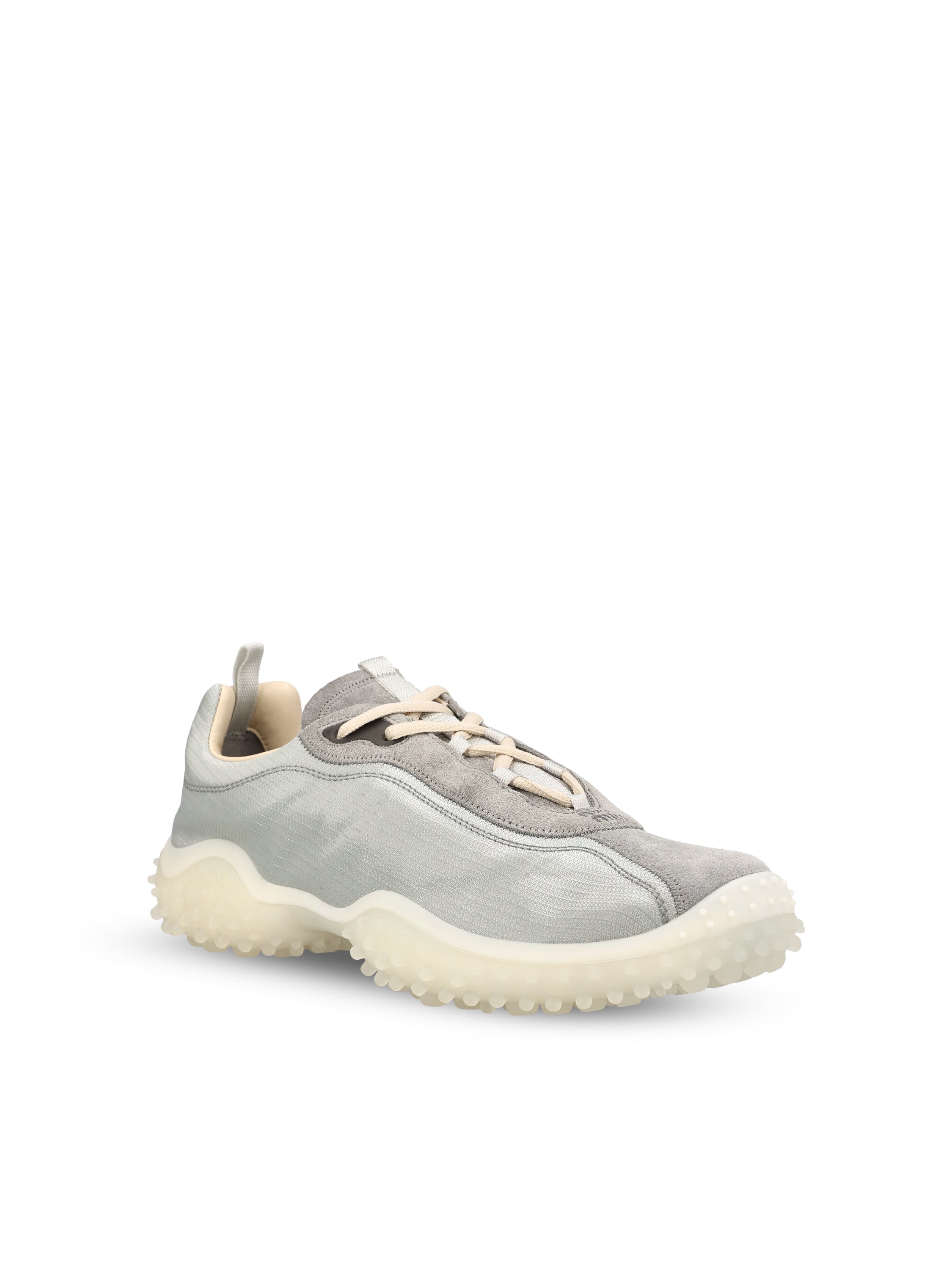 Miu Miu Sneakers realizzate in tessuto e cuoio., view 2