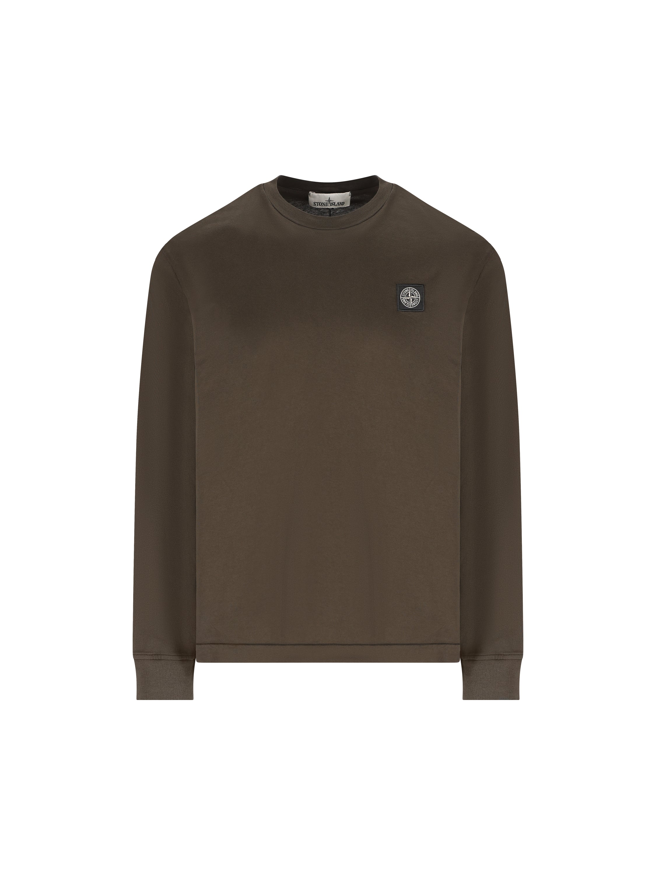 Stone Island T-shirt a manica lunga in jersey di cotone