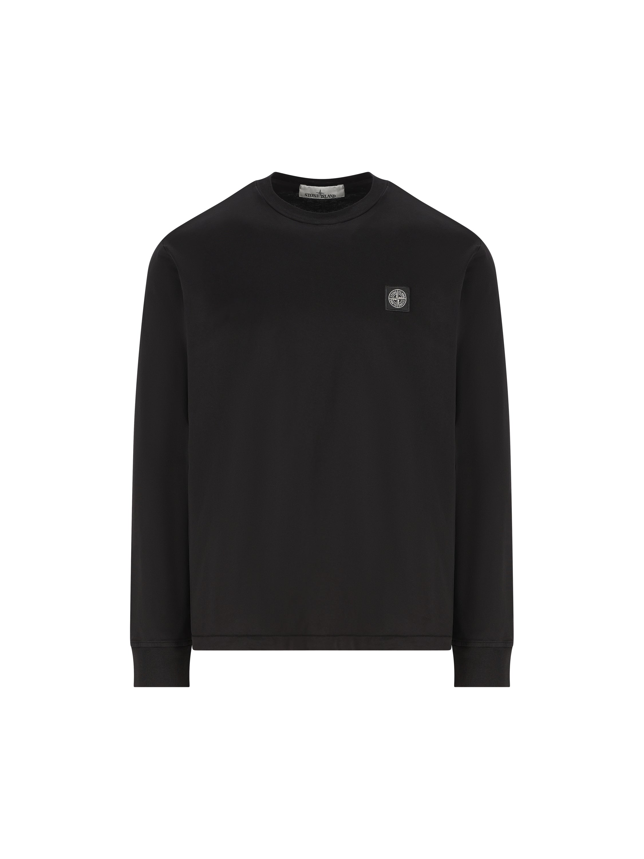Stone Island T-shirt a manica lunga in jersey di cotone