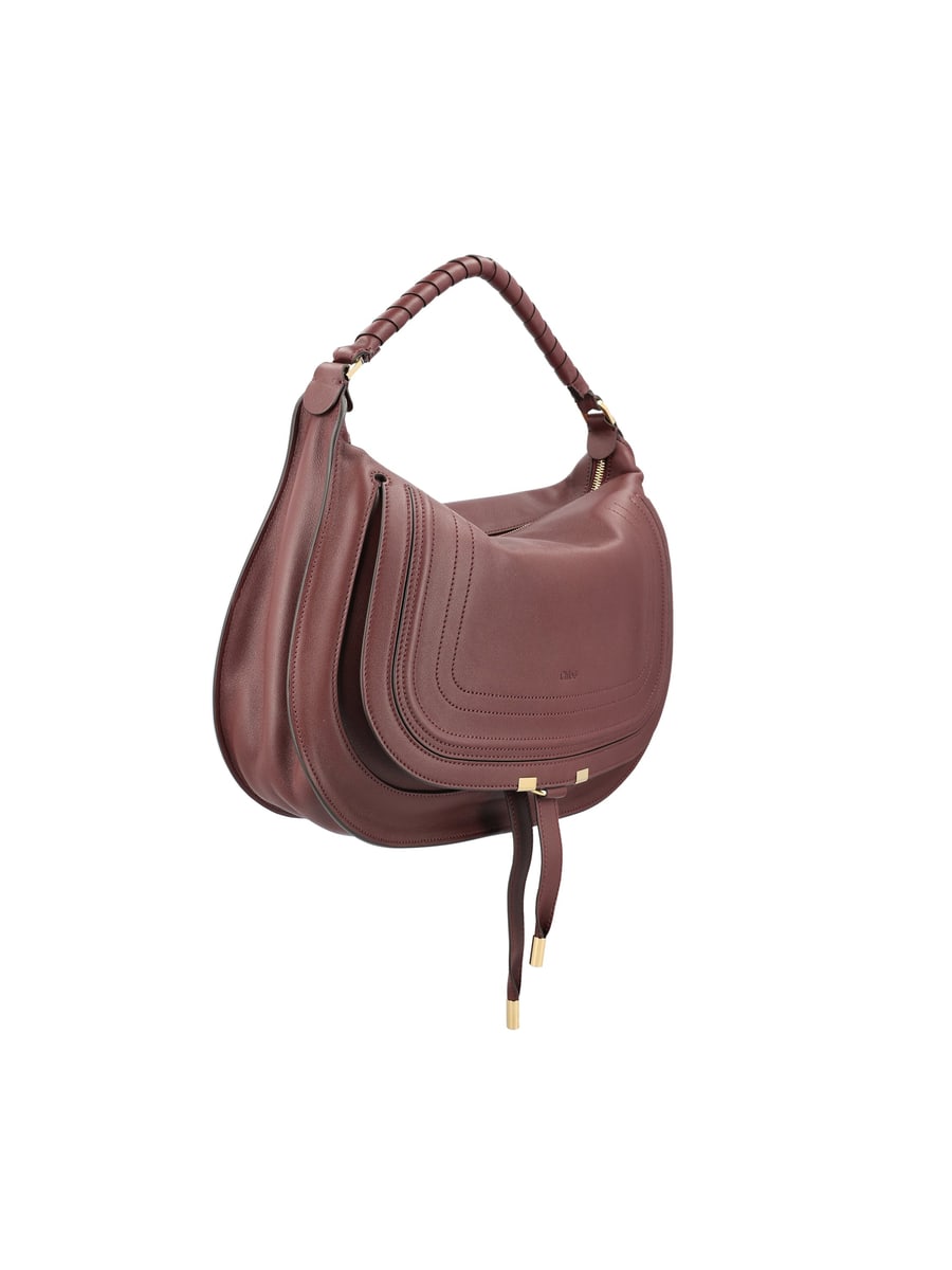 Chloé Borsa a spalla Marcie in pelle morbida, view 3