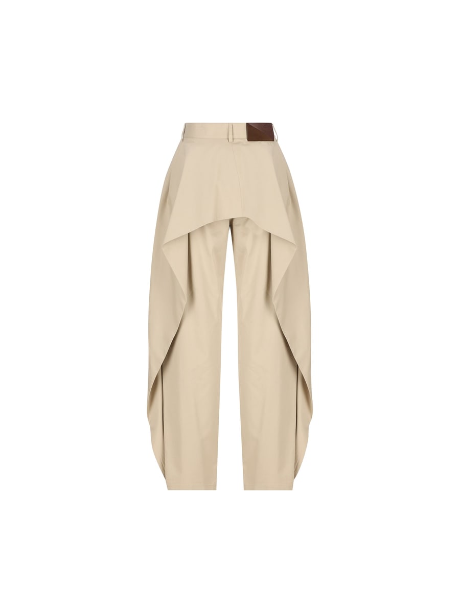 Loewe Pantaloni in gabardine di cotone e seta., view 2