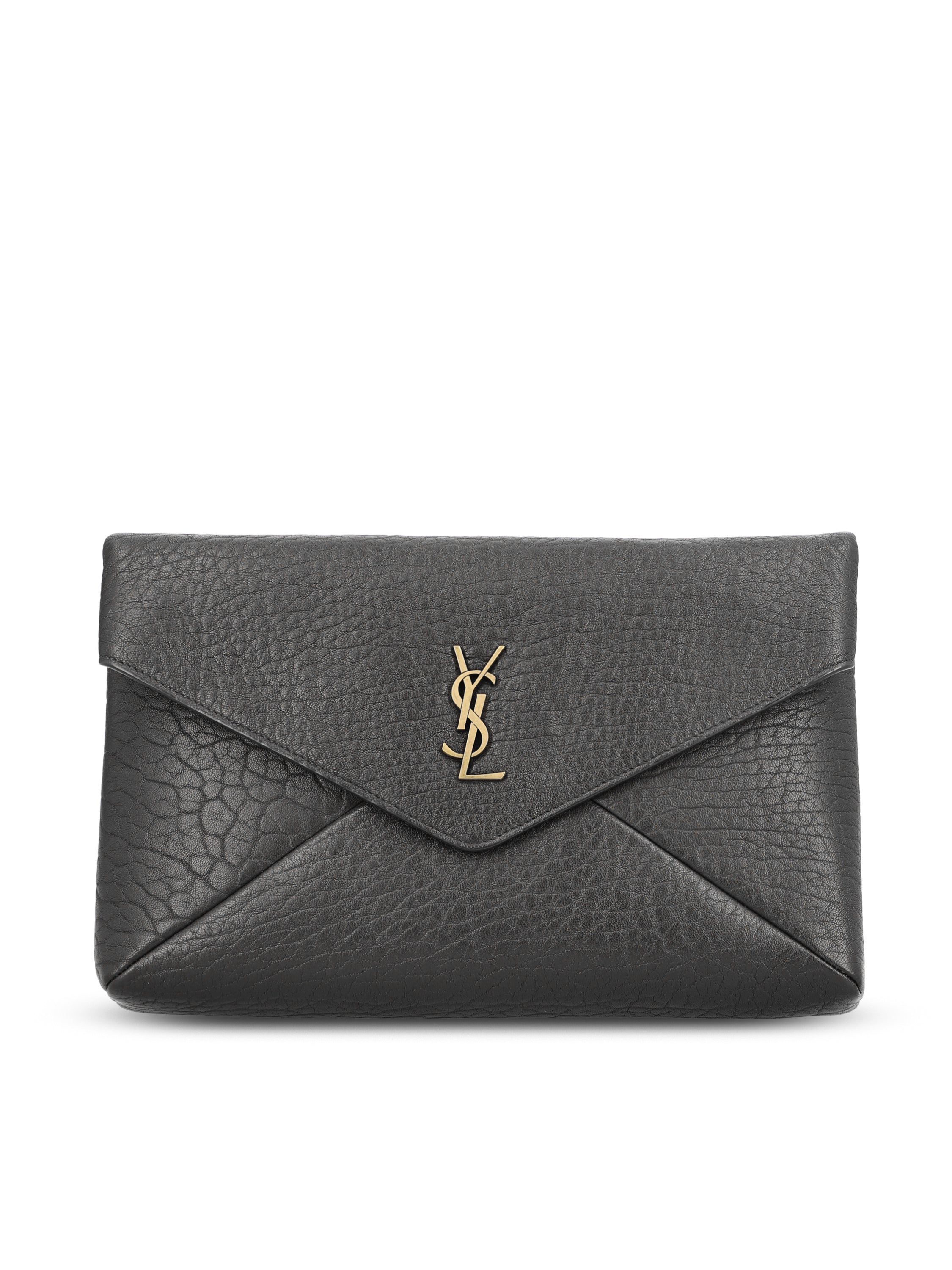 Saint Laurent Pochette realizzata in pelle di agnello.