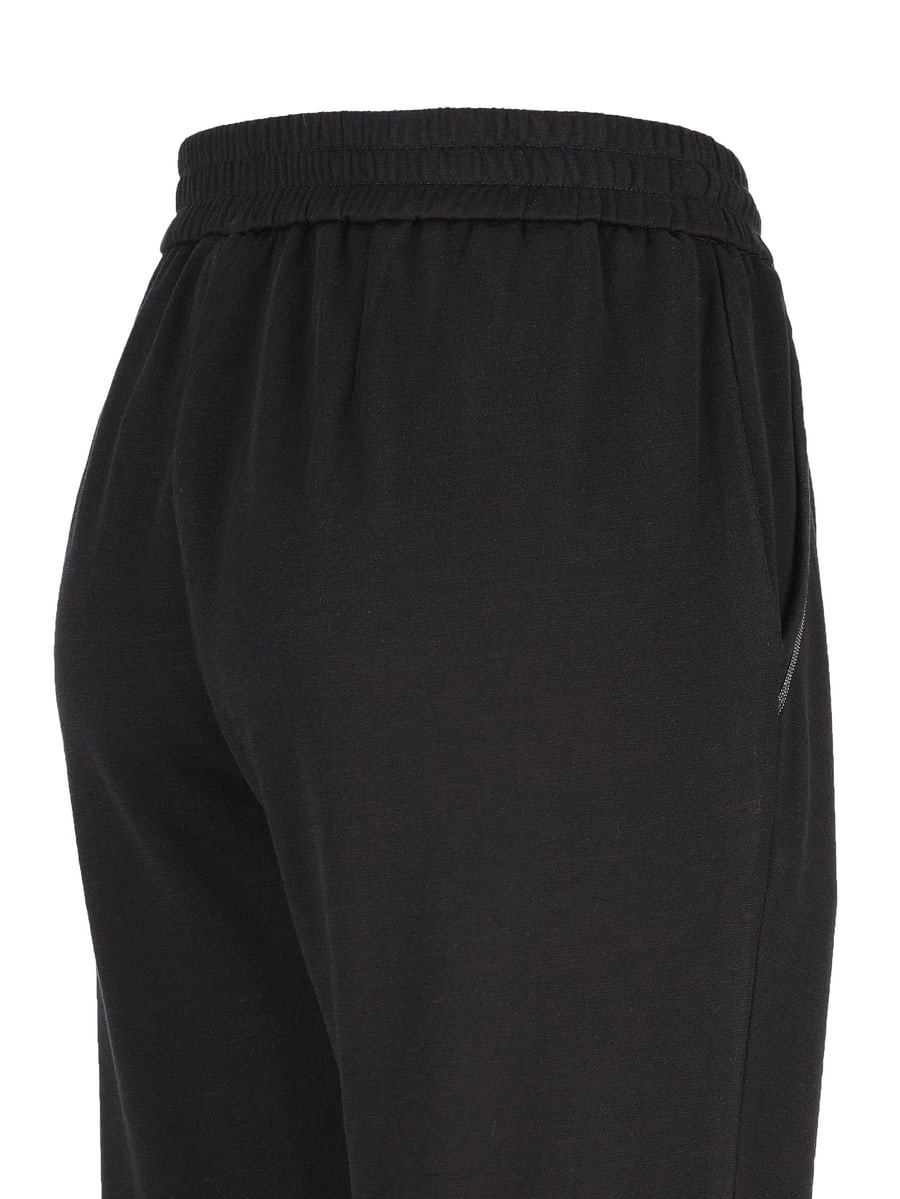 Brunello Cucinelli Pantaloni realizzati in cotone e seta., view 4
