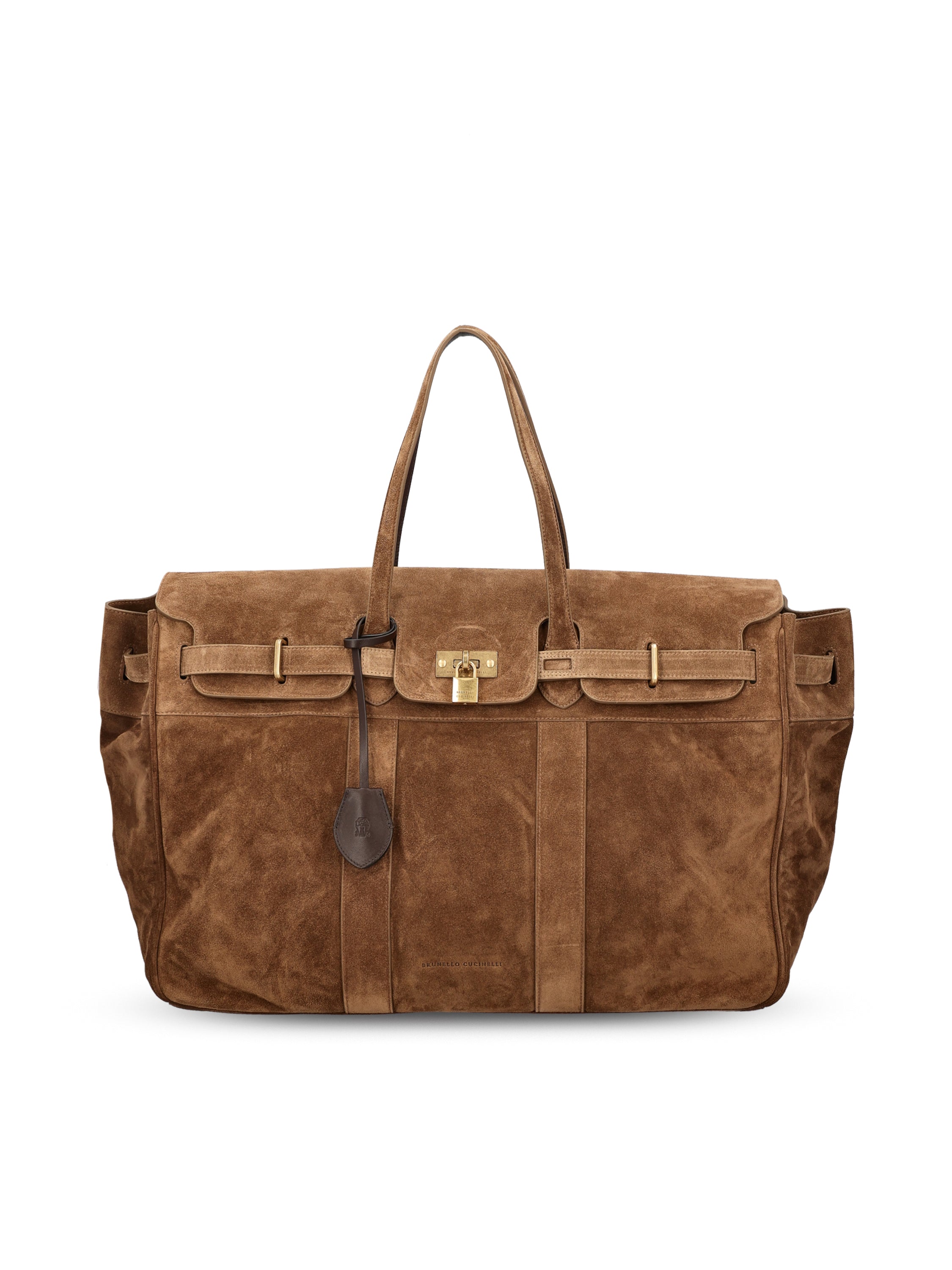 Brunello Cucinelli Borsone realizzato in pelle.
