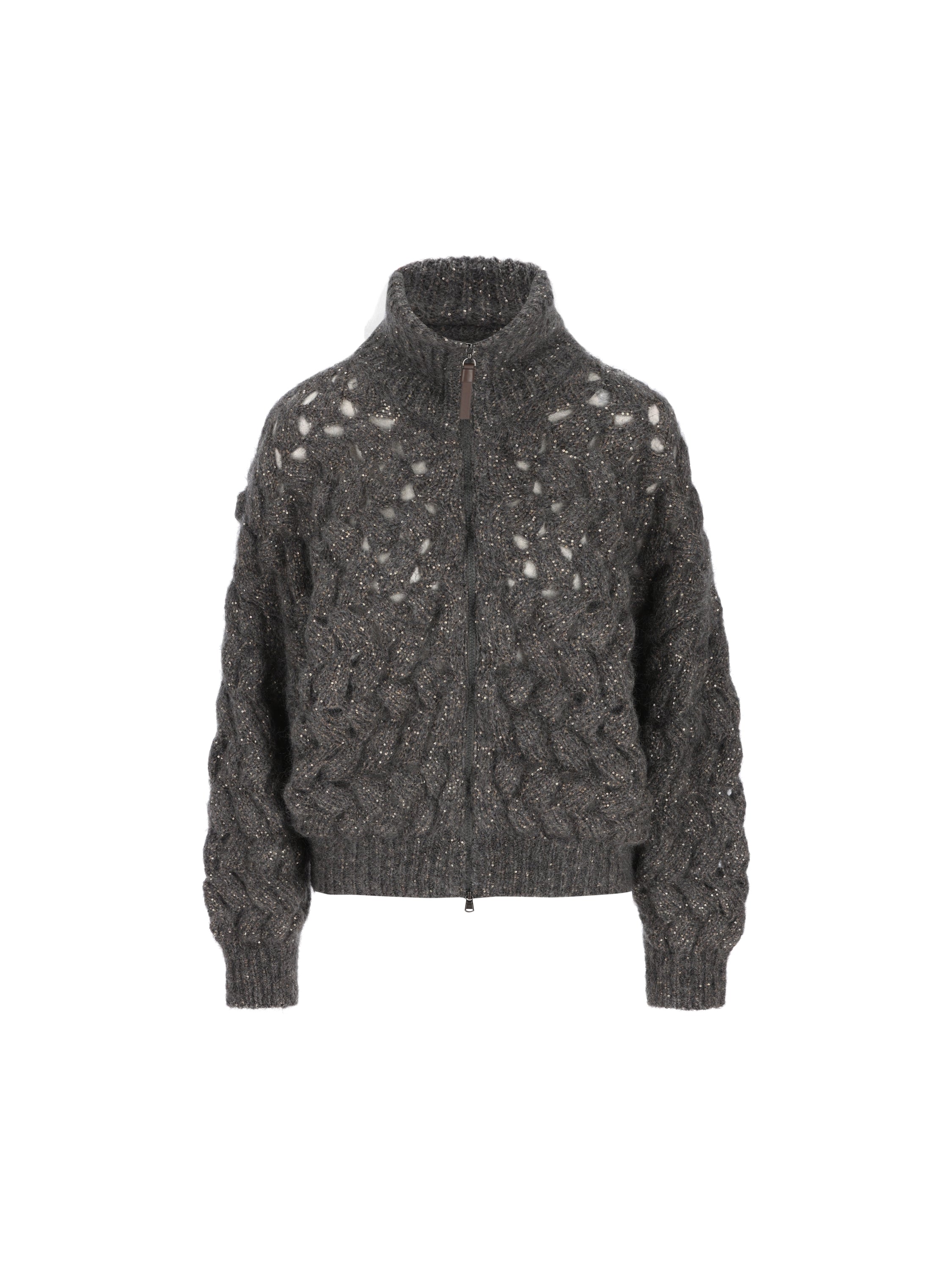 Brunello Cucinelli Cardigan realizzato in mohair e poliammide.