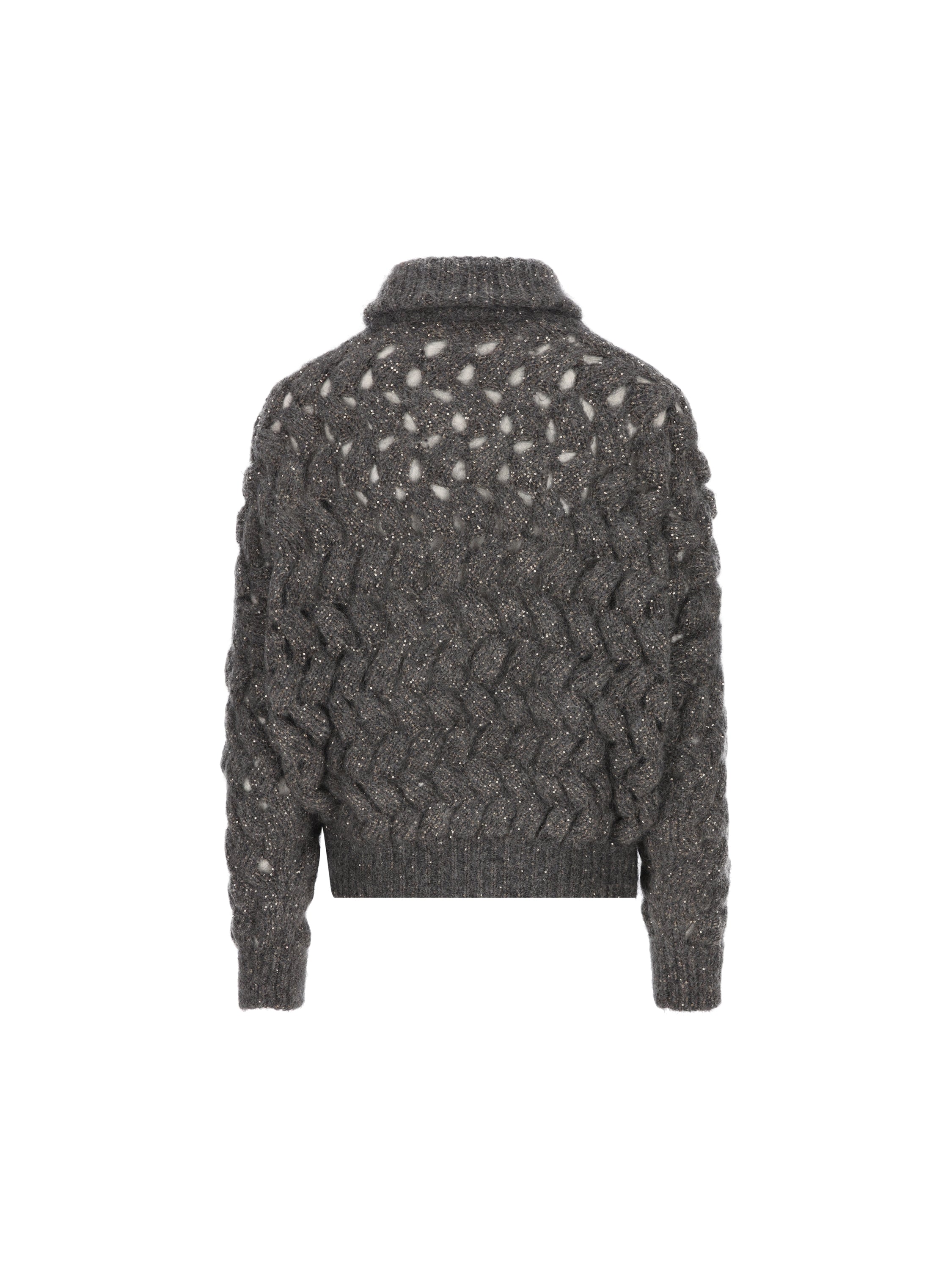 Brunello Cucinelli Cardigan realizzato in mohair e poliammide., view 2