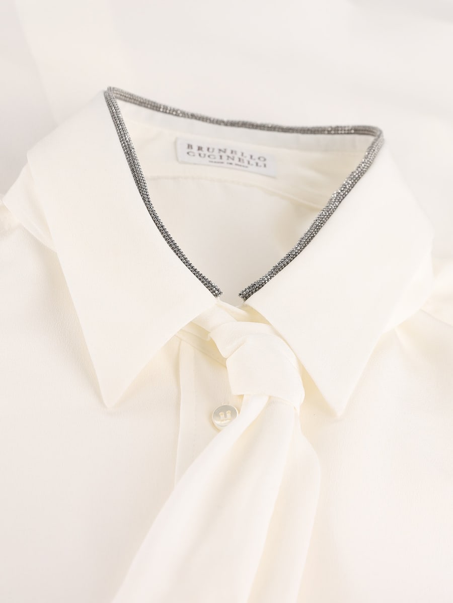 Brunello Cucinelli Camicia realizzata in seta., view 3