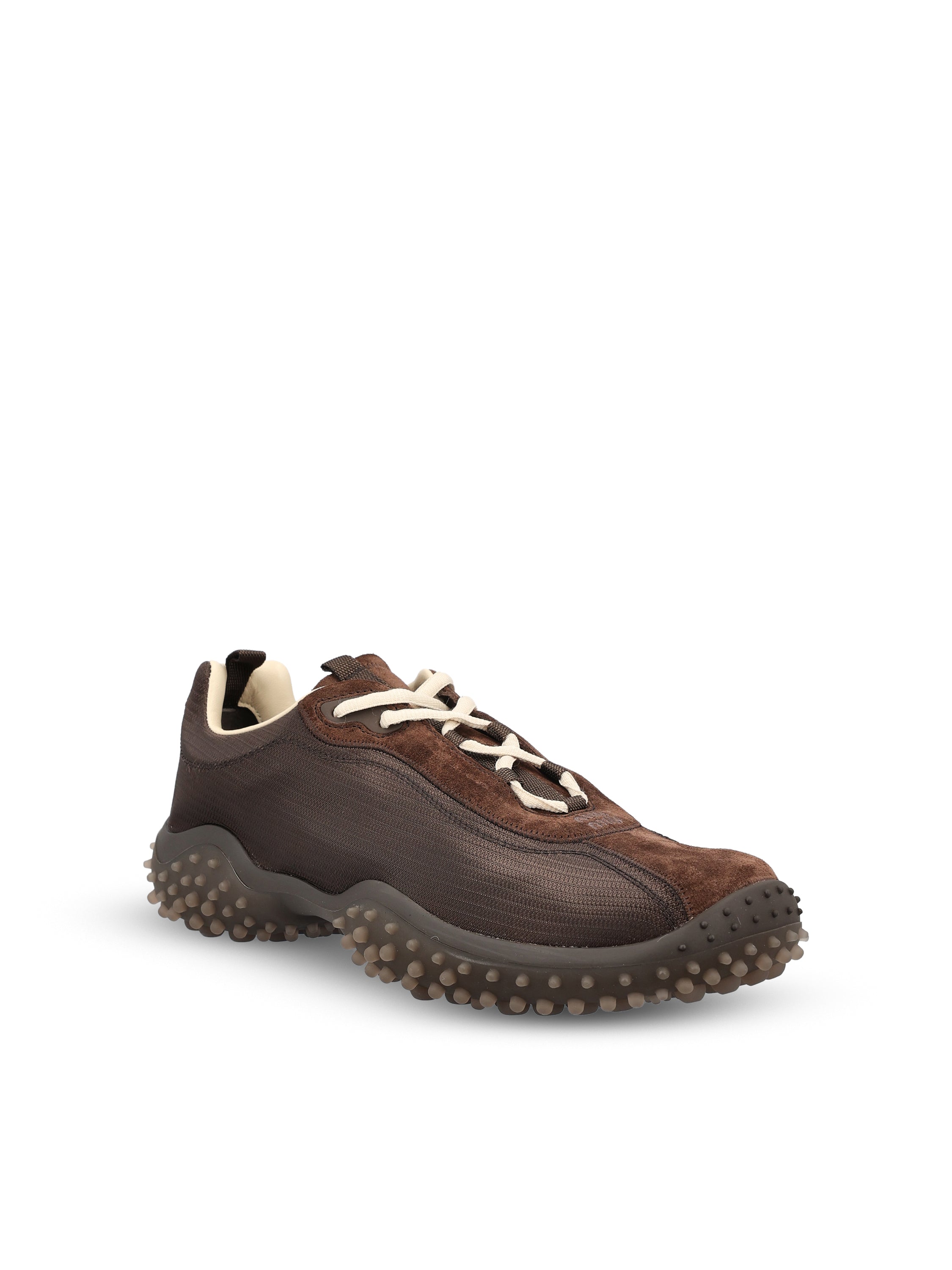 Miu Miu Sneakers realizzate in tessuto e cuoio., view 2