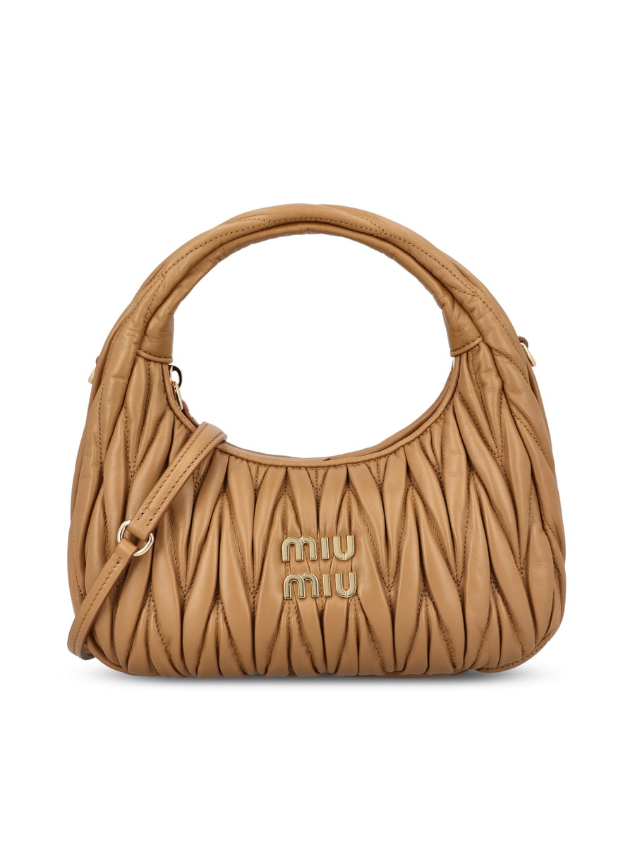 Miu Miu Borsa Hobo Wander in Nappa Matelassé