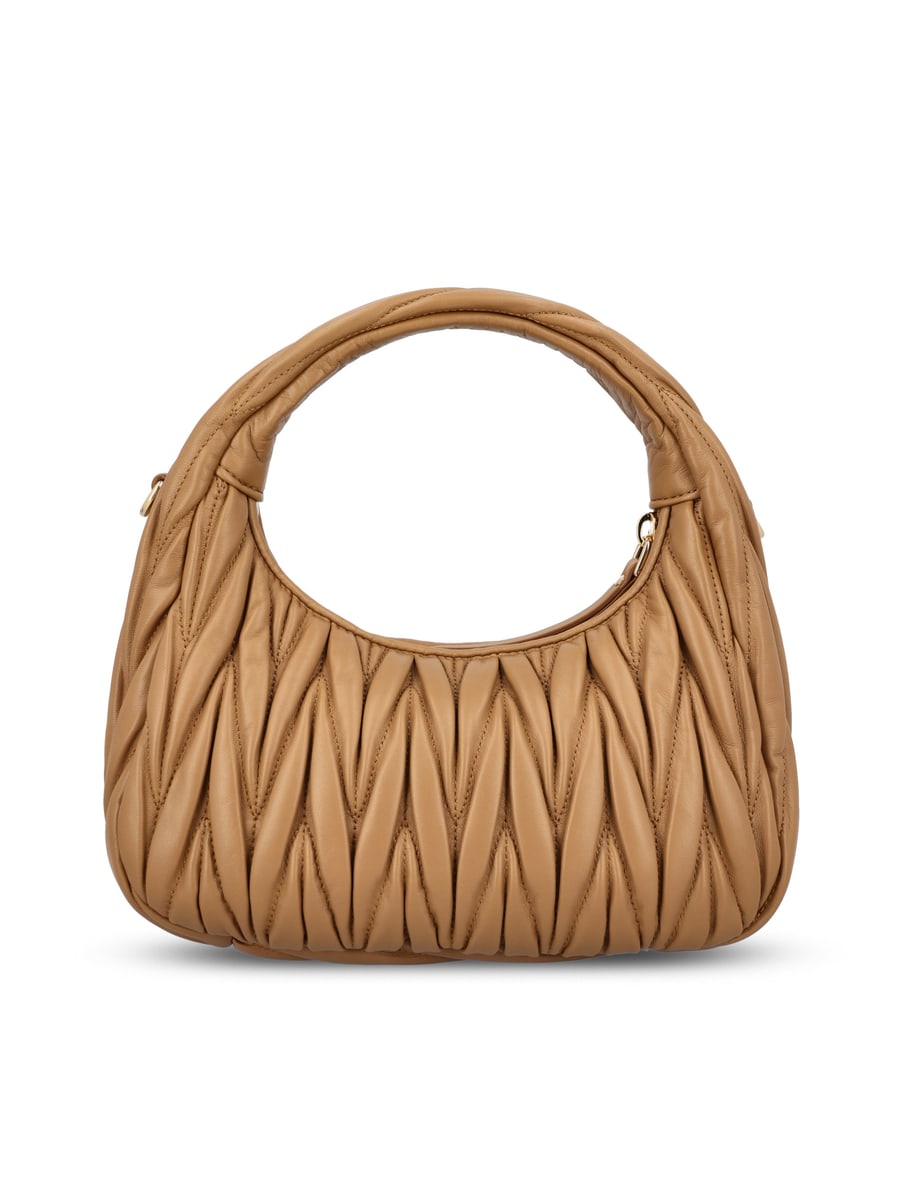 Miu Miu Borsa Hobo Wander in Nappa Matelassé, view 2