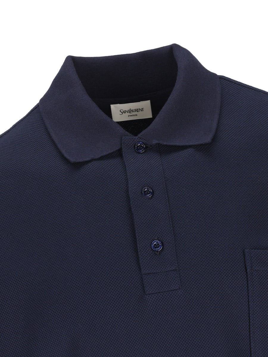 Saint Laurent Polo realizzata in cotone., view 4