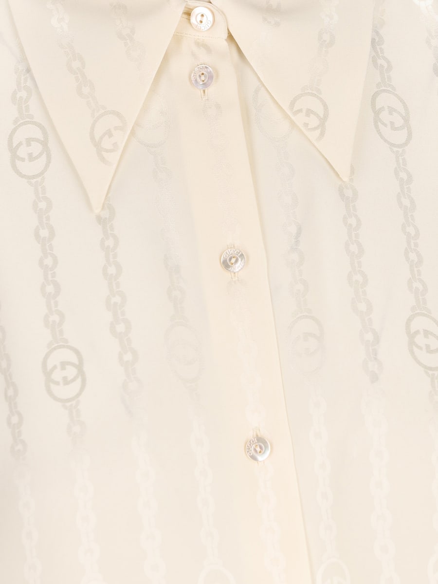 Gucci Camicia realizzata in seta., view 4