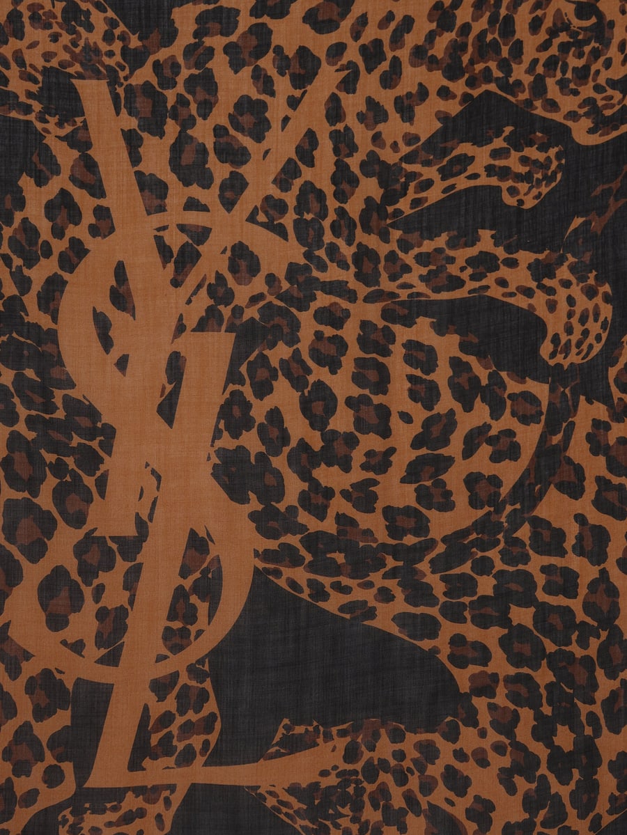 Saint Laurent Sciarpa realizzata in lana., view 2