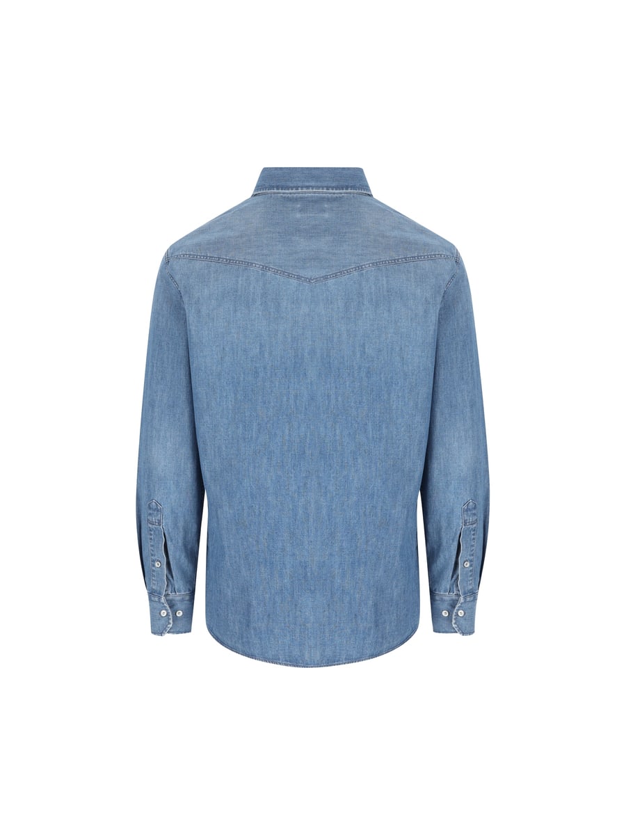 Brunello Cucinelli Camicia in cotone., view 2