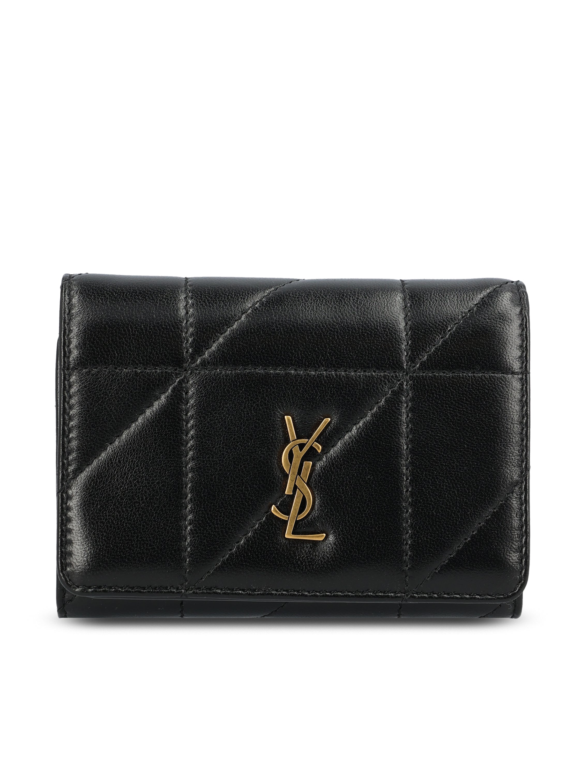 Saint Laurent Portafoglio realizzato in pelle di agnello.