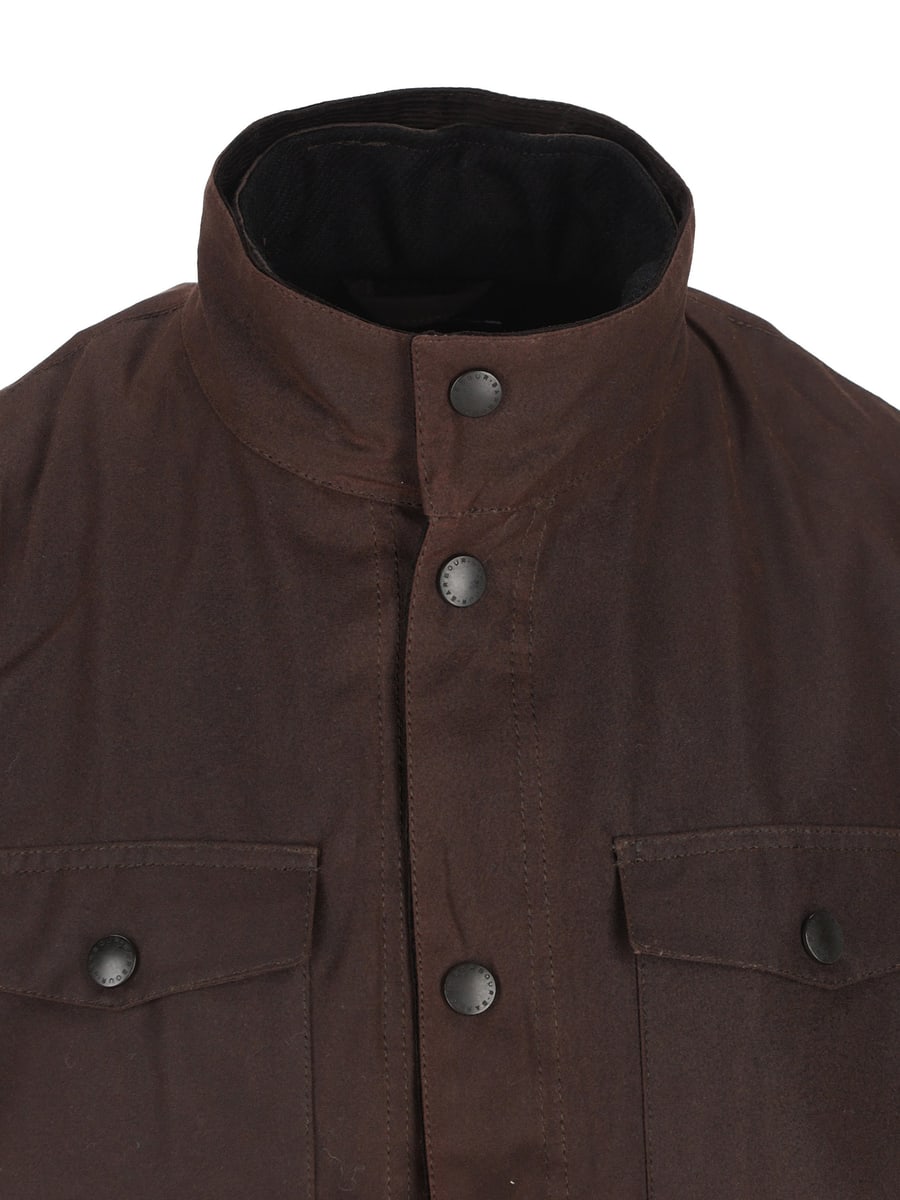 BARBOUR Giacca realizzata in cotone cerato., view 4