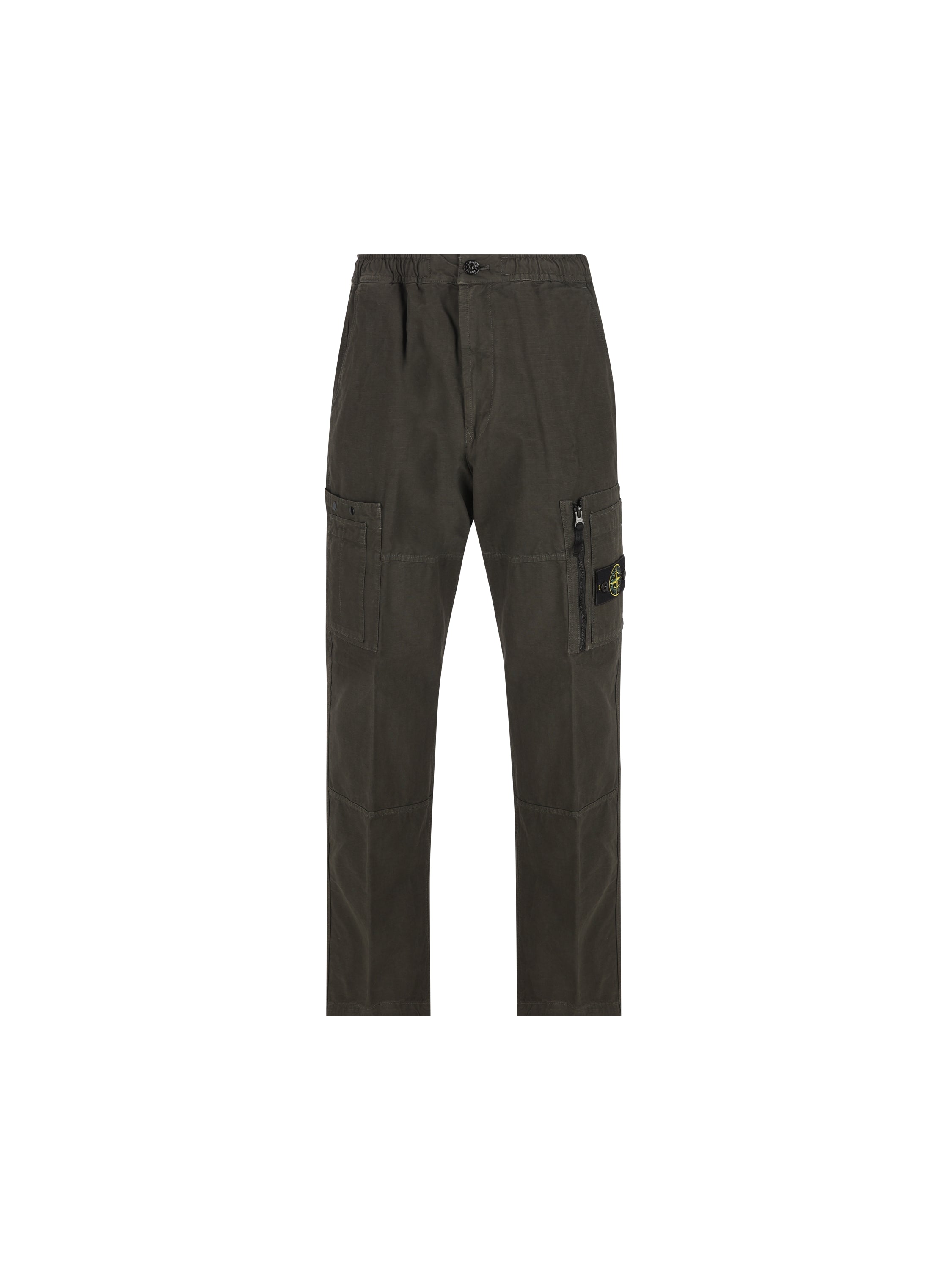Stone Island Pantalone cargo in ripstop di cotone