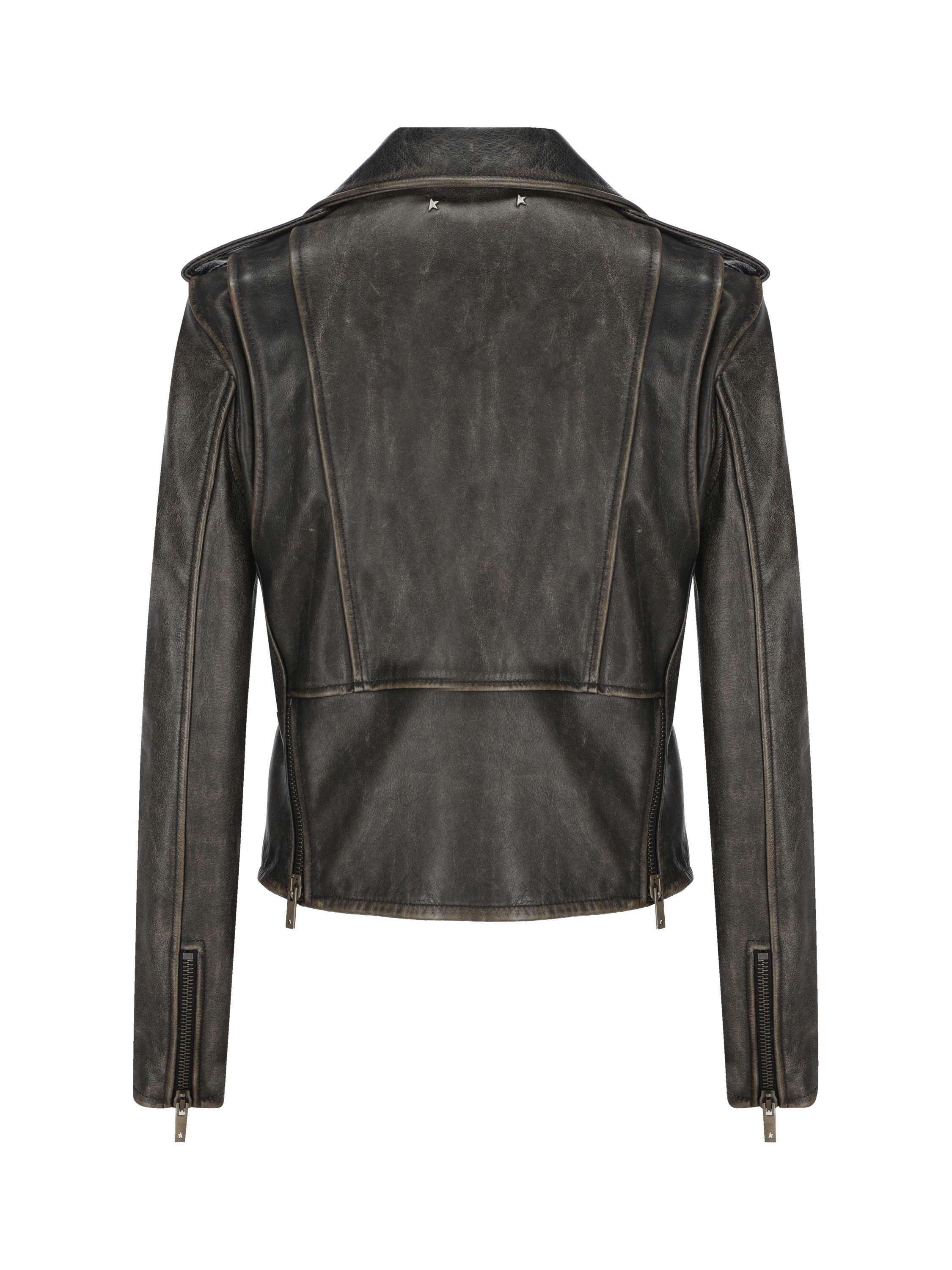 Golden Goose Chiodo in pelle., view 2