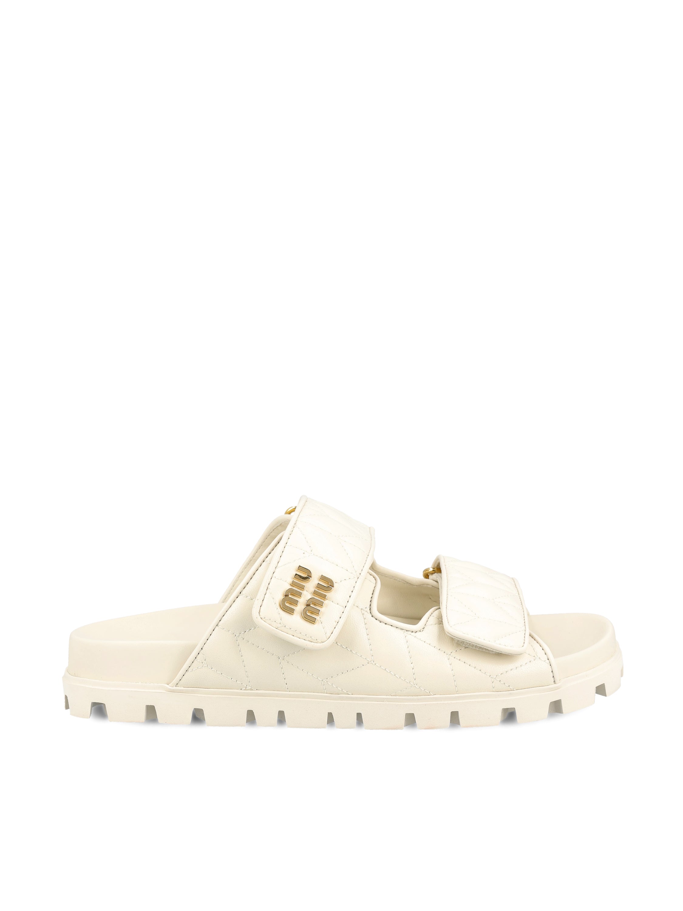 Miu Miu MIU MIU Sandali In Nappa Matelassé