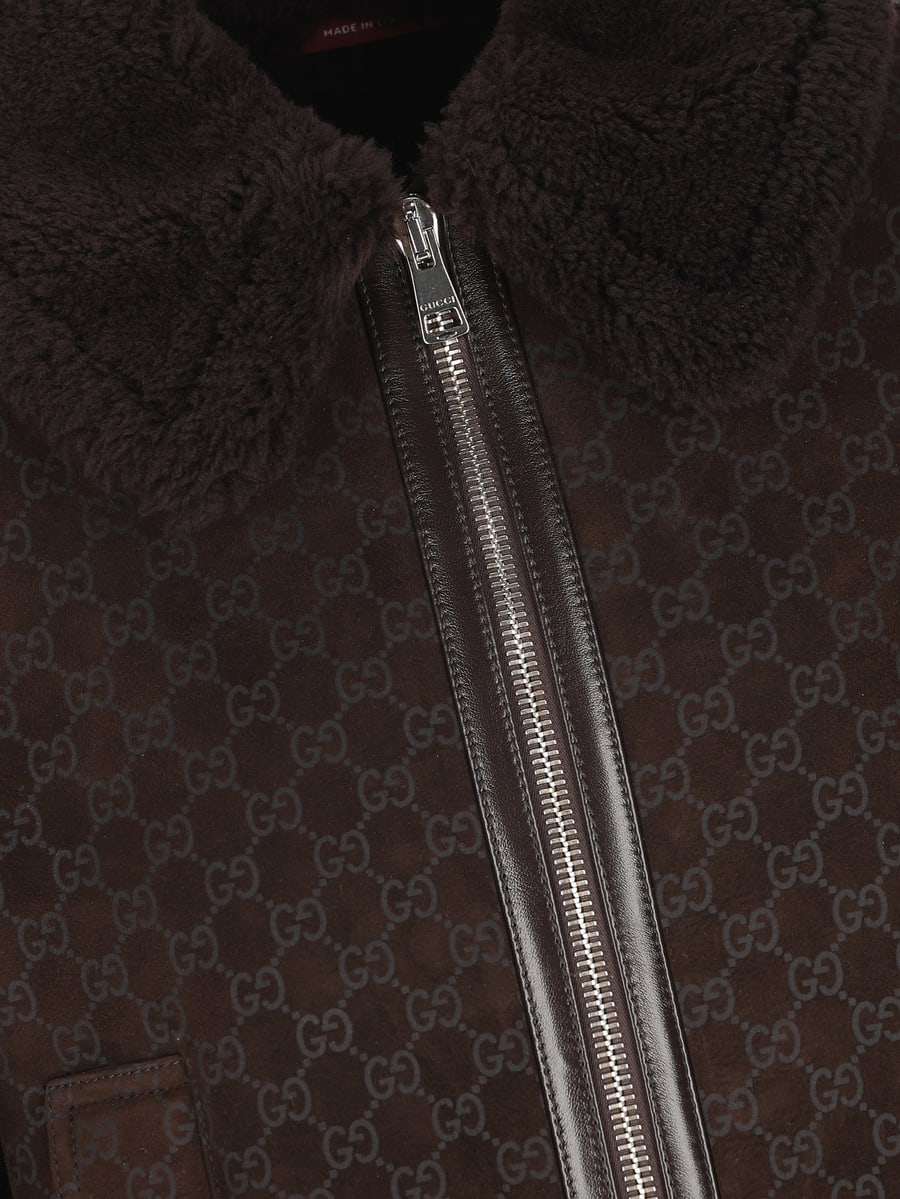 Gucci GUCCI Giacca In Pelle, view 3