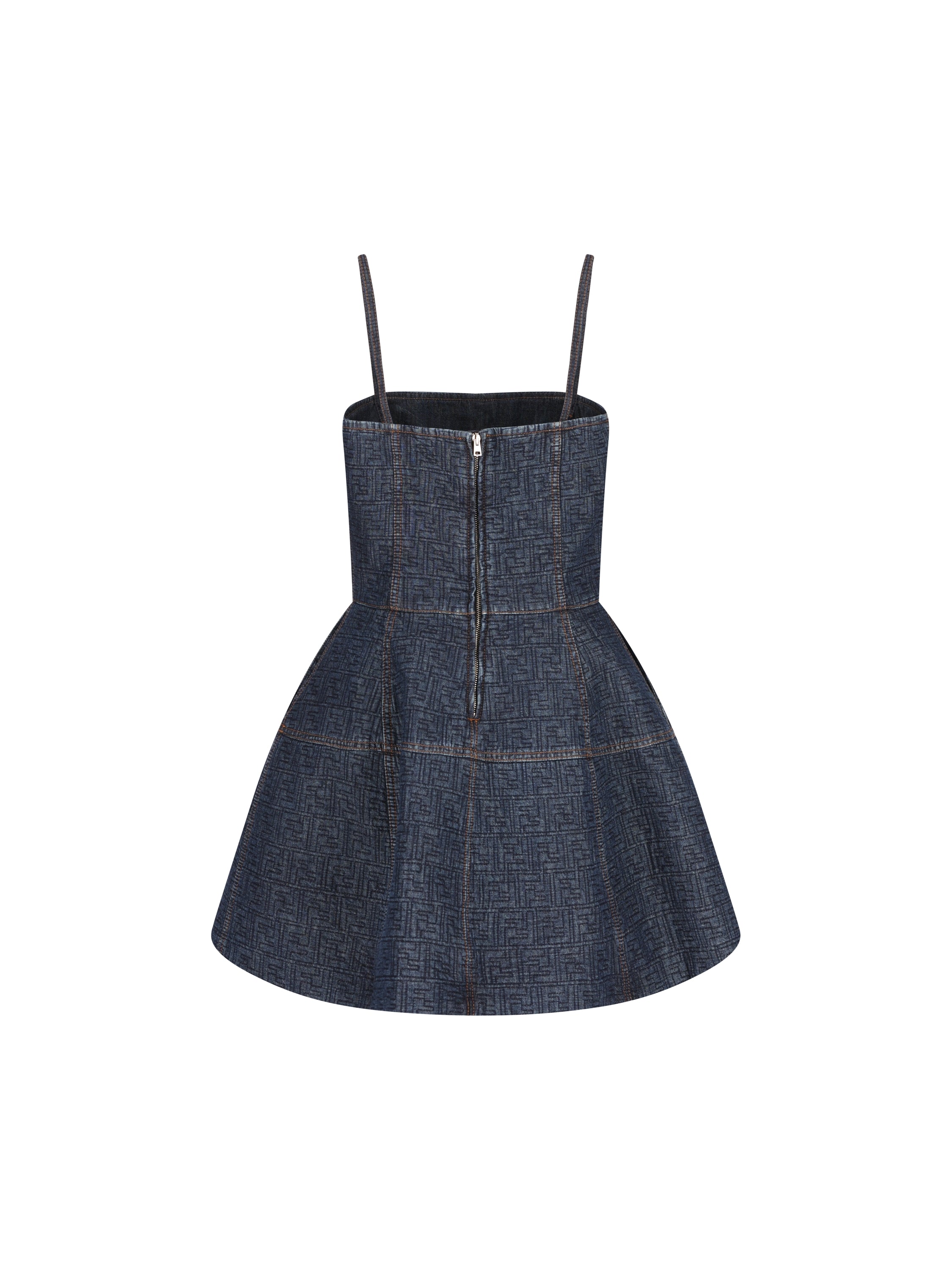Fendi FENDI Abito In Denim FF, view 2