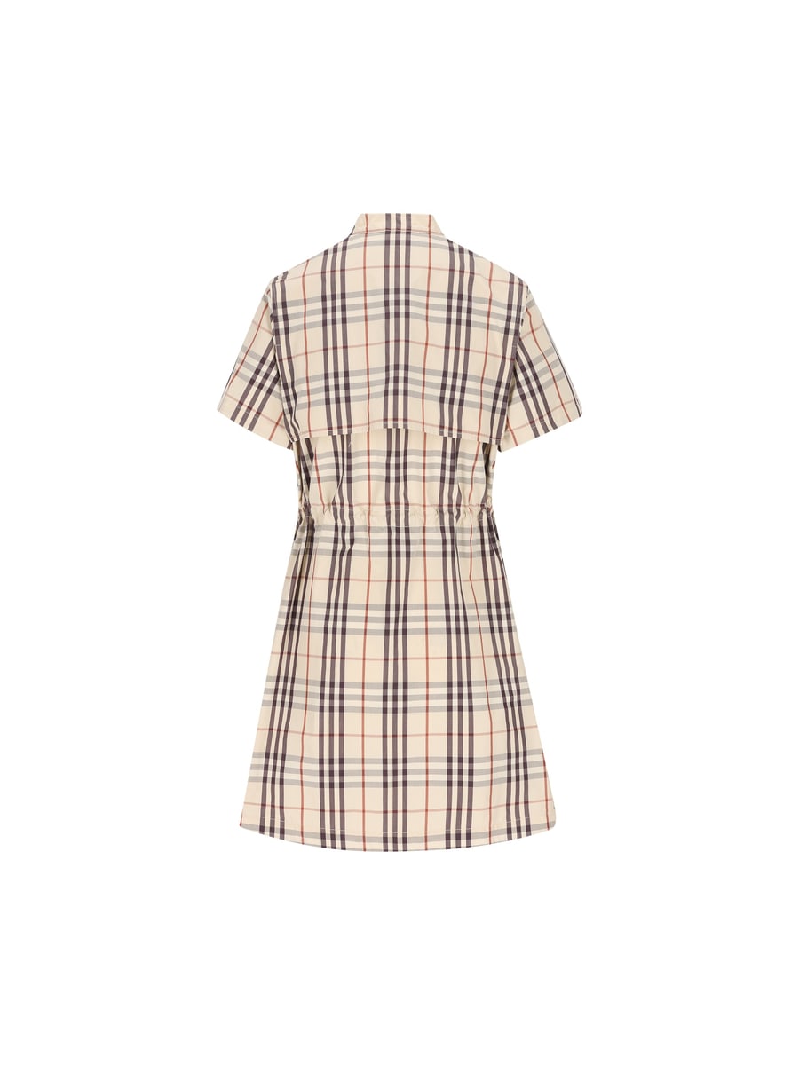 Burberry BURBERRY Abito In Cotone Check, view 2