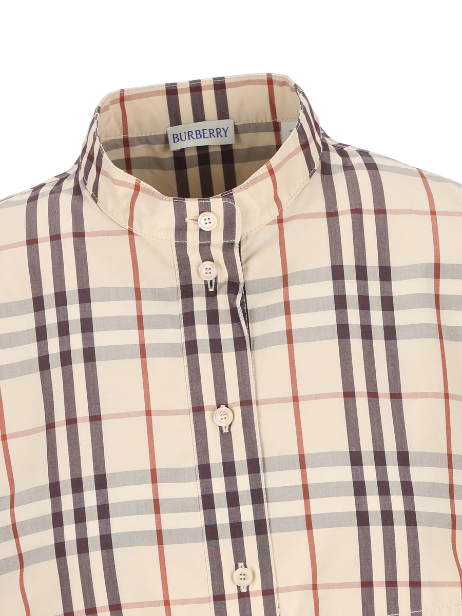 Burberry BURBERRY Abito In Cotone Check, view 3