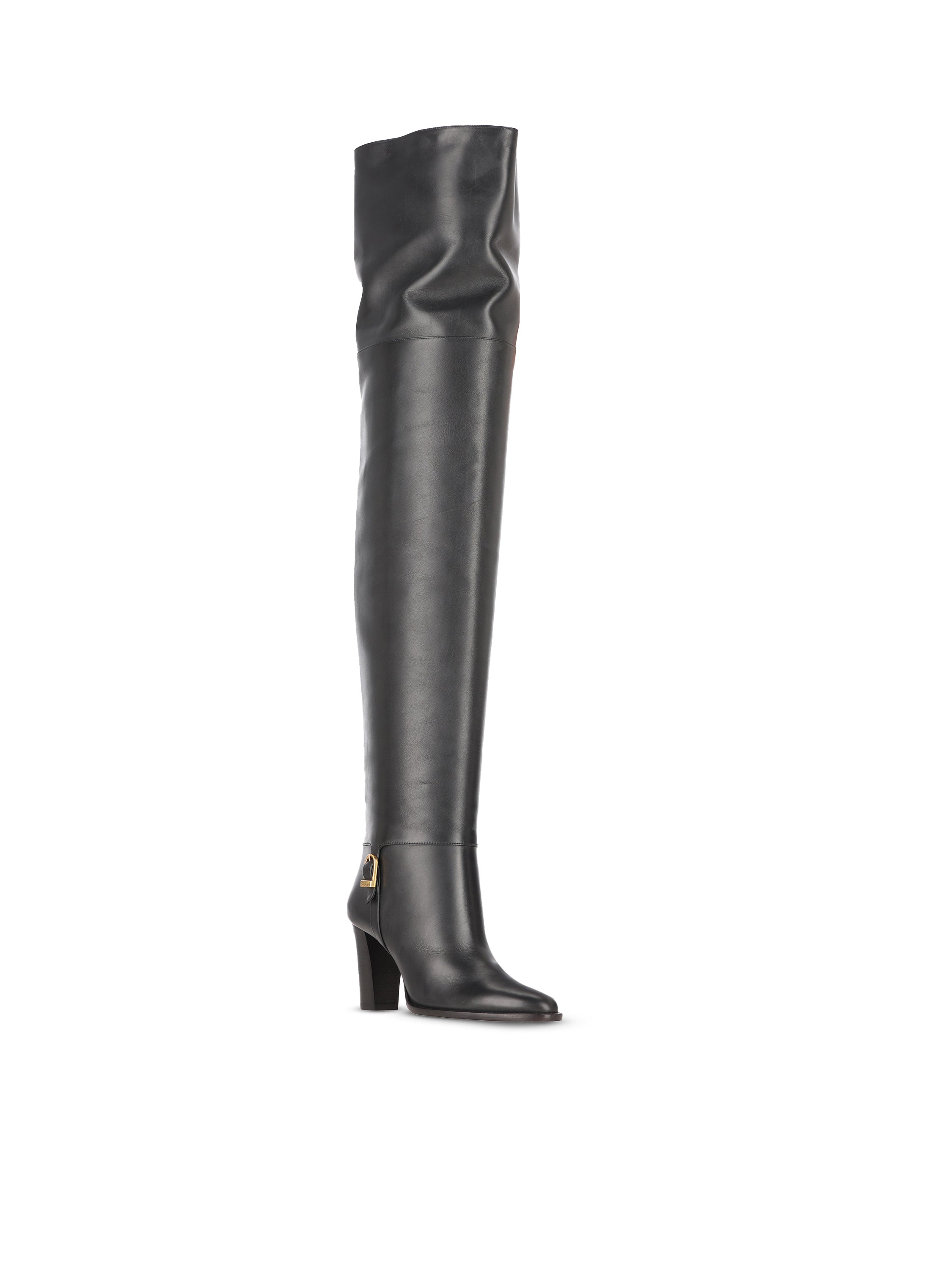 Saint Laurent SAINT LAURENT Stivali Julia In Pelle, view 2