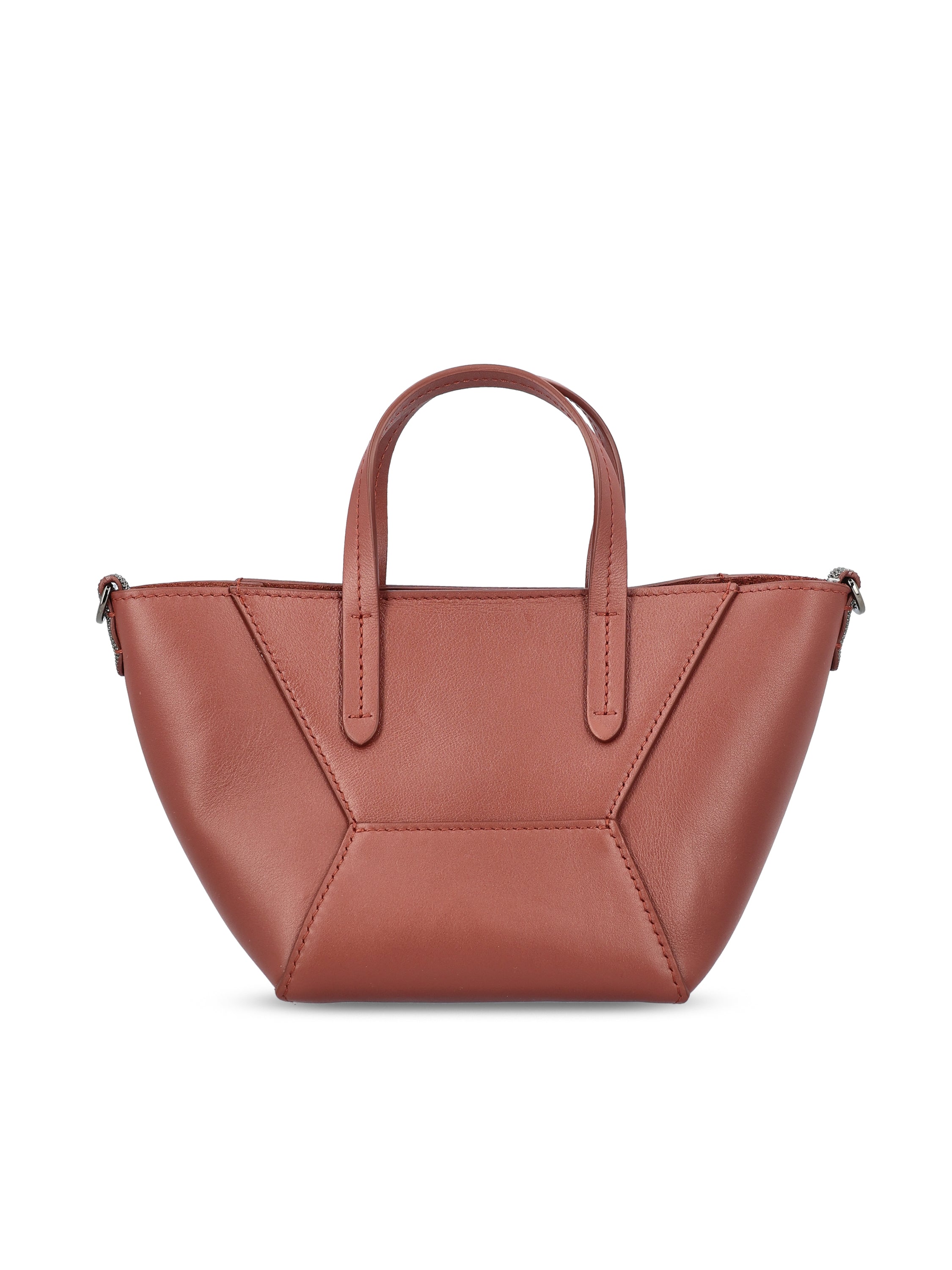 Brunello Cucinelli BRUNELLO CUCINELLI Borsa BC Duo Mini In Pelle, view 2