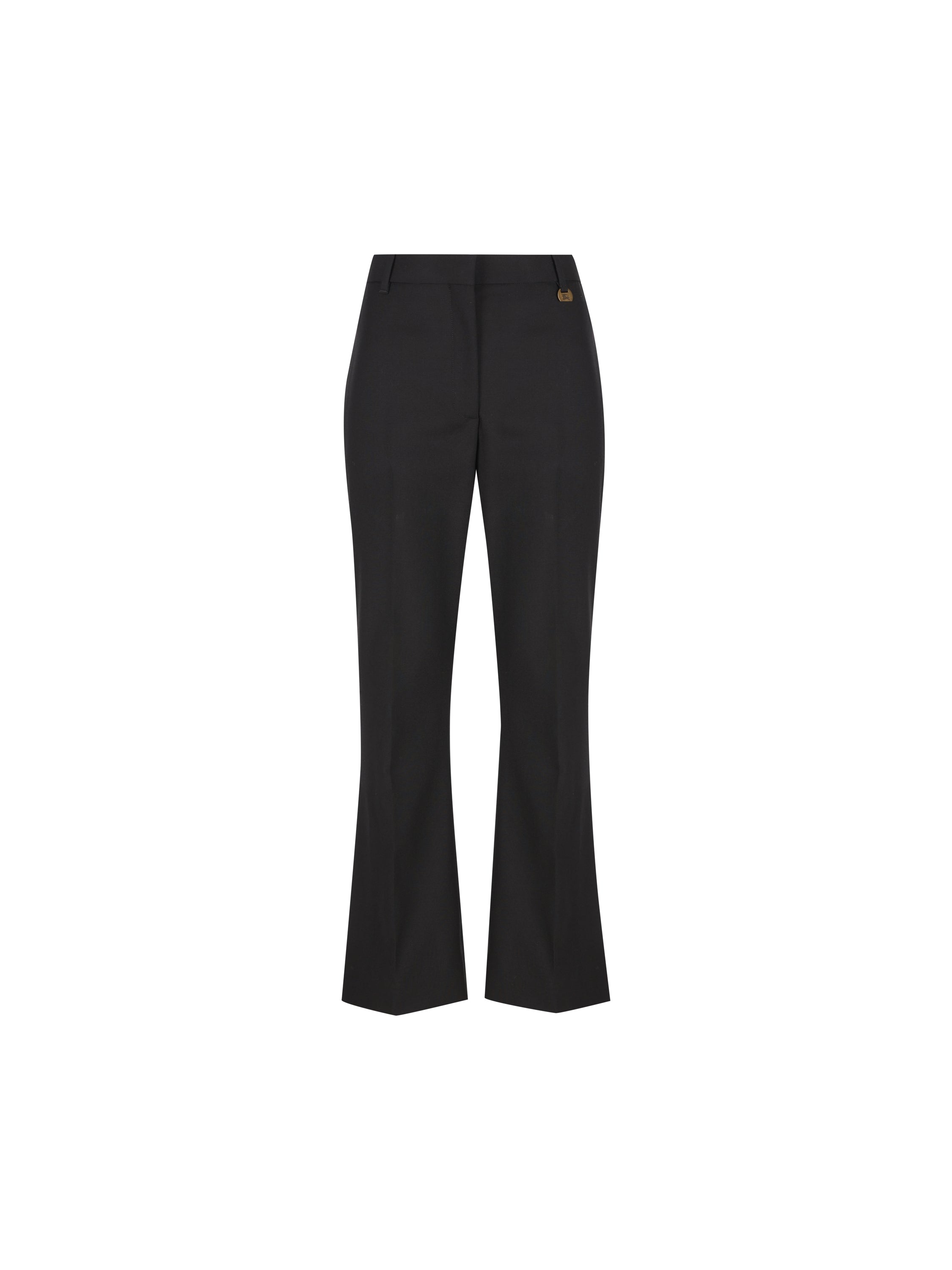 Burberry BURBERRY Pantaloni Svasati Cropped In Lana