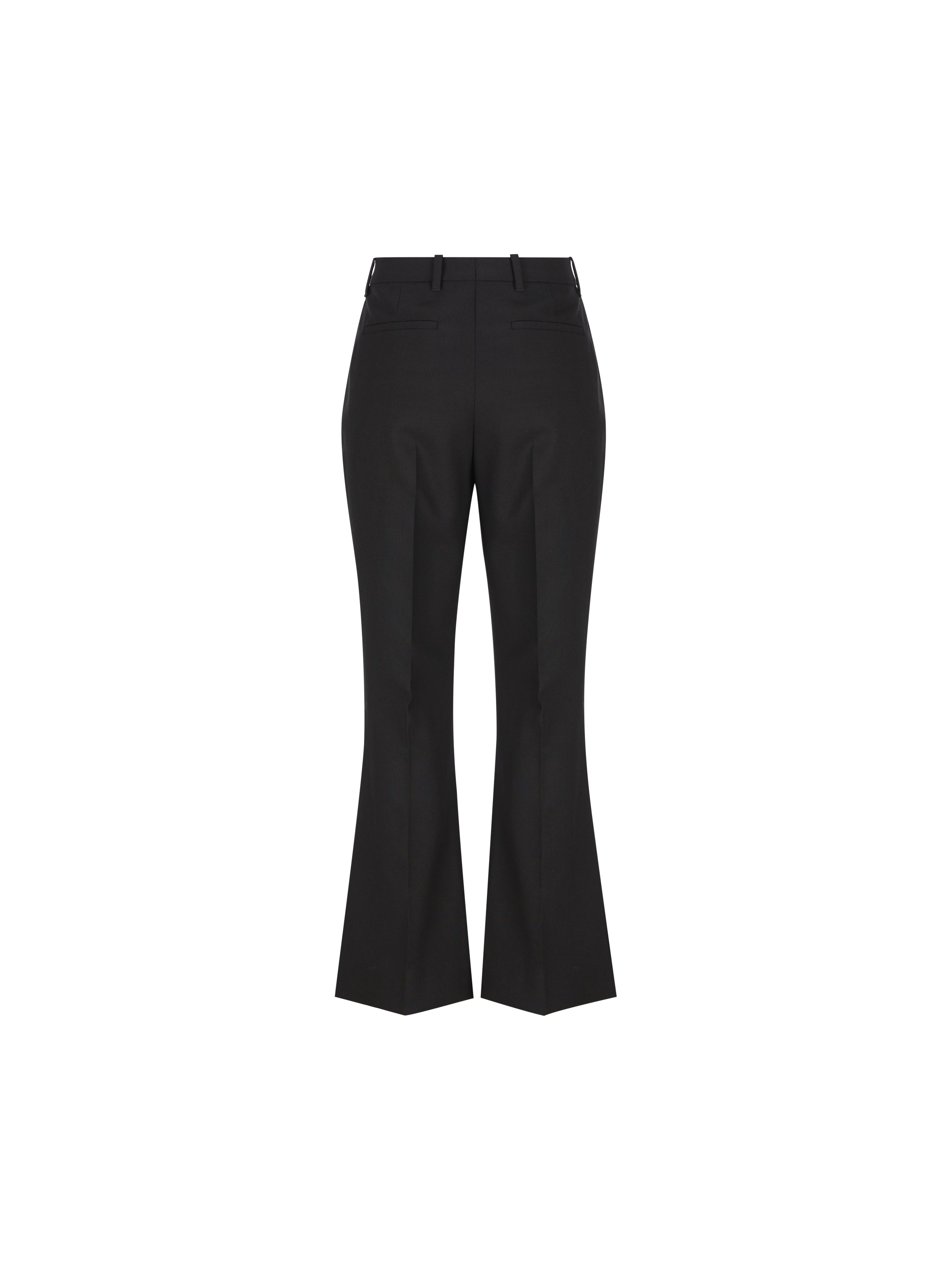 Burberry BURBERRY Pantaloni Svasati Cropped In Lana, view 2