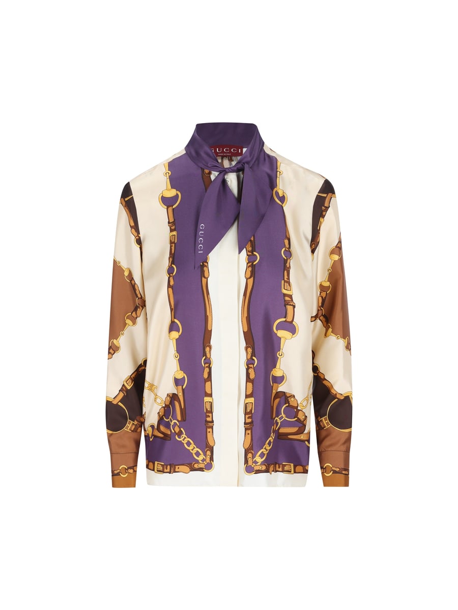 Gucci GUCCI Camicia In Twill Di Seta