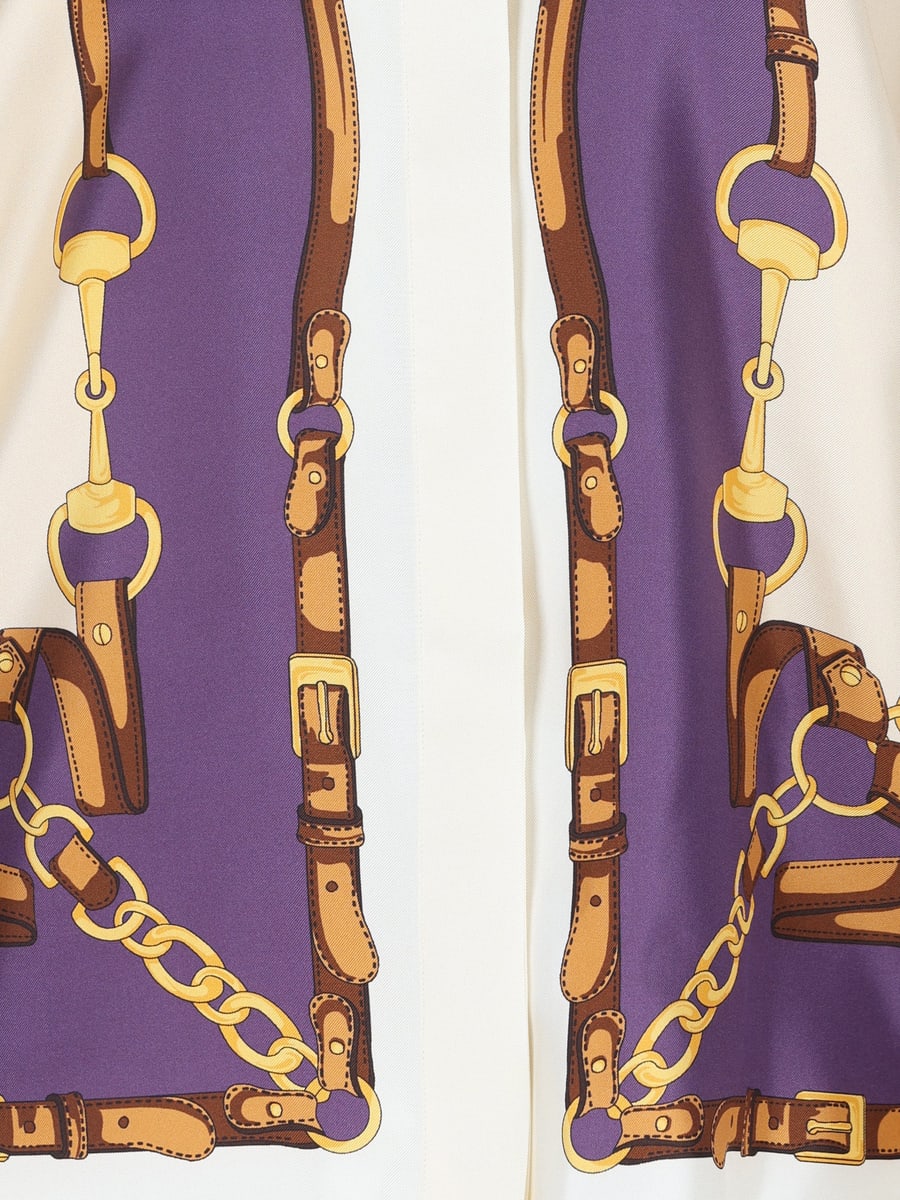 Gucci GUCCI Camicia In Twill Di Seta, view 4
