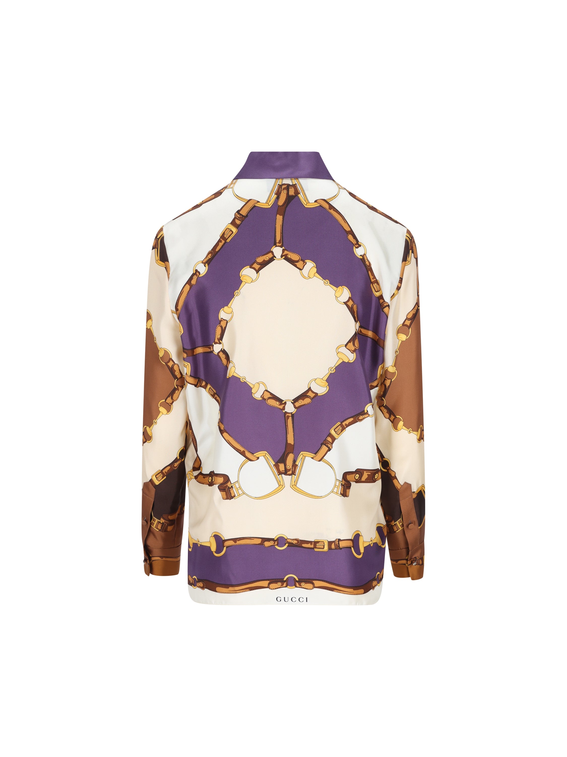 Gucci GUCCI Camicia In Twill Di Seta, view 2