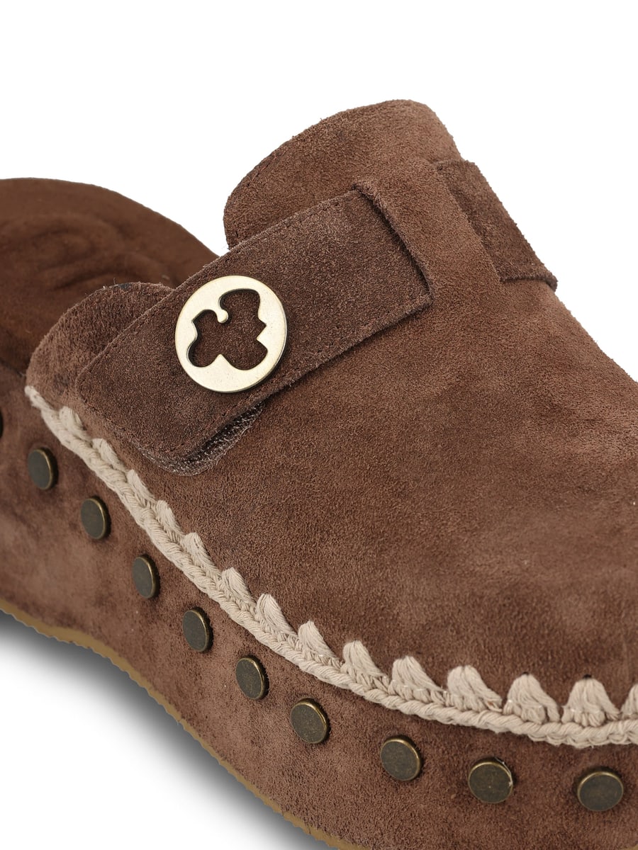 MOU MOU Clog Plain Suede, view 4