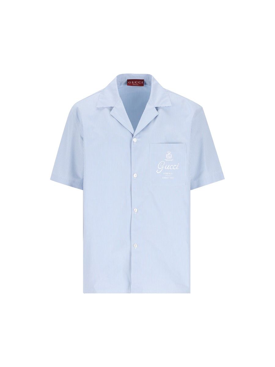 Gucci GUCCI Camicia Bowling In Twill Di Seta