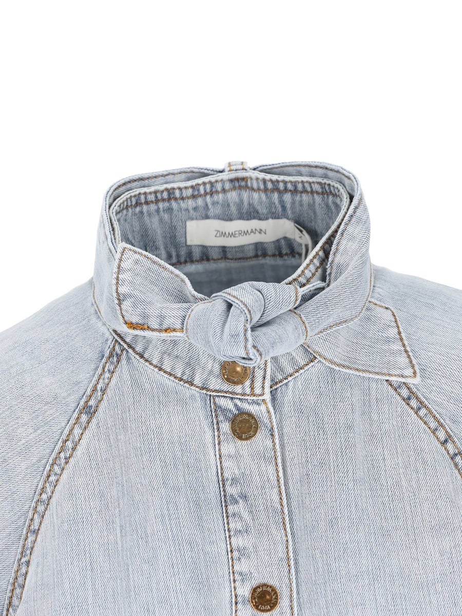 Zimmermann ZIMMERMANN Camicia In Denim, view 4