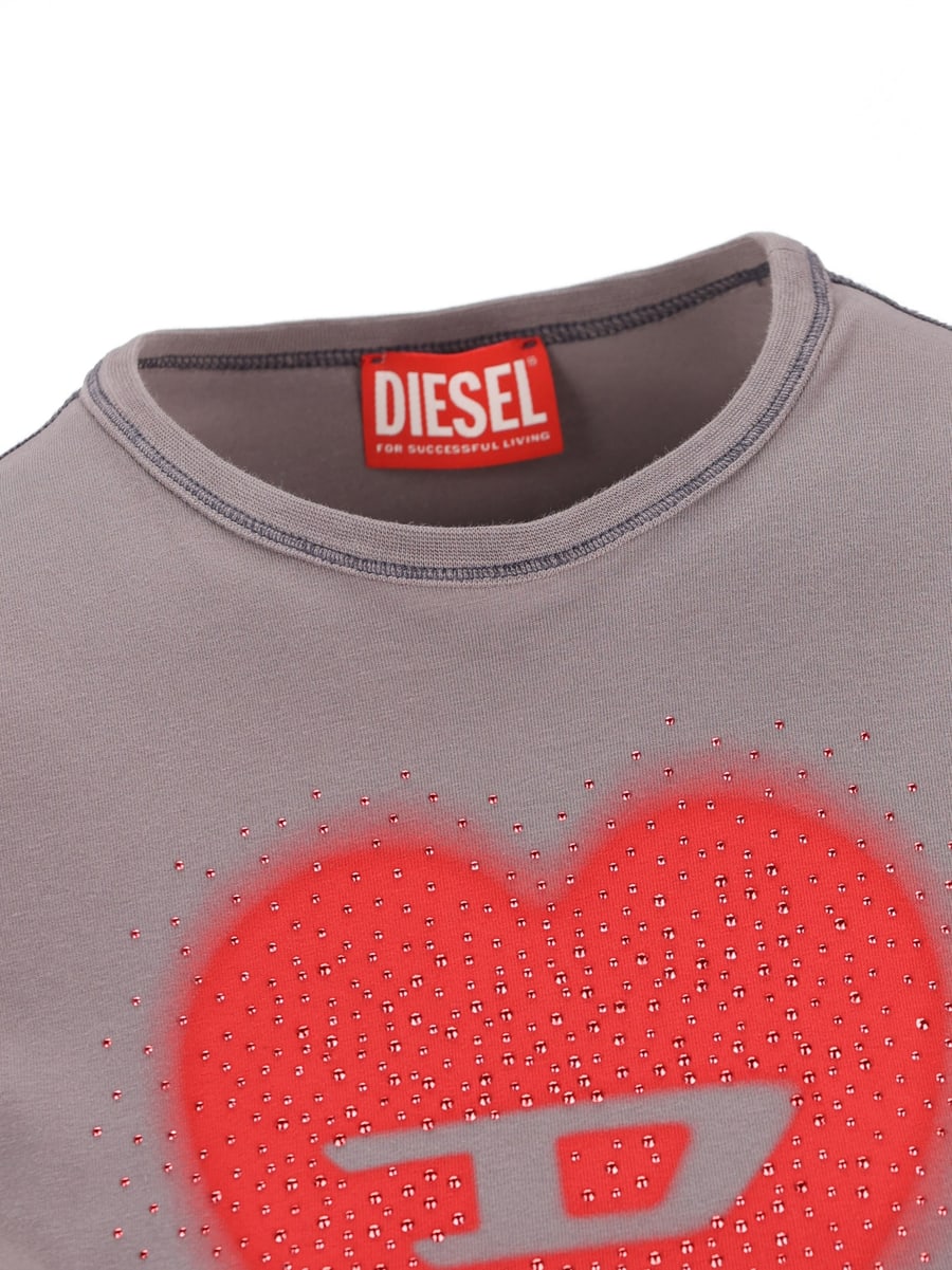 Diesel DIESEL T-Shirt In Cotone, view 4