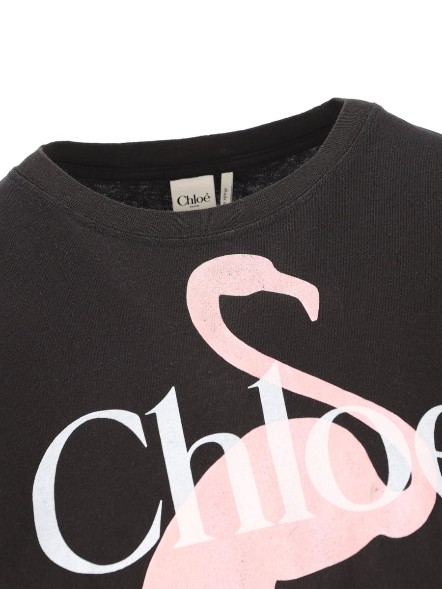 Chloé CHLOE' T-shirt in Cotone, view 3