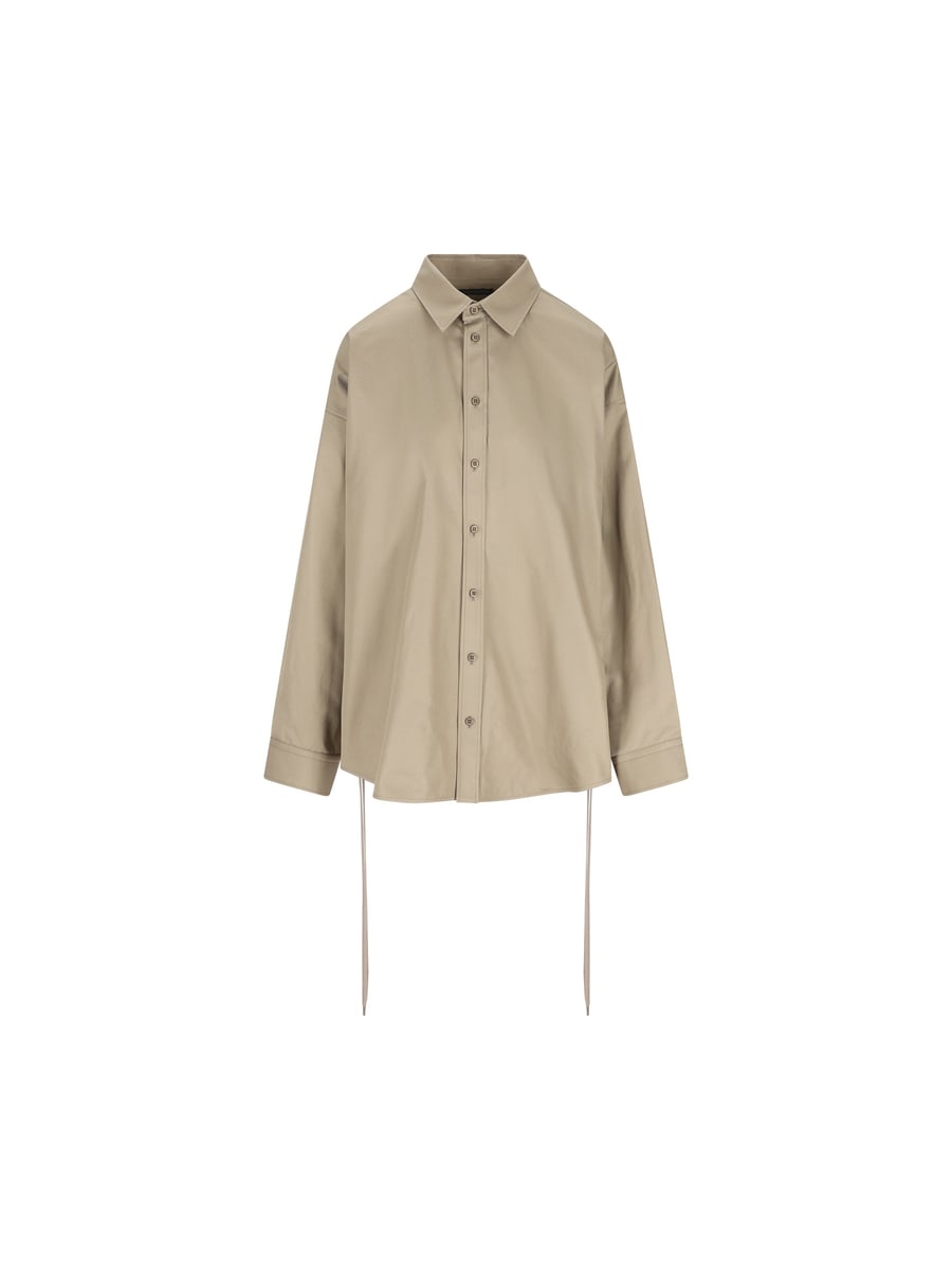 Balenciaga BALENCIAGA Camicia Con Lacci In Gabardine