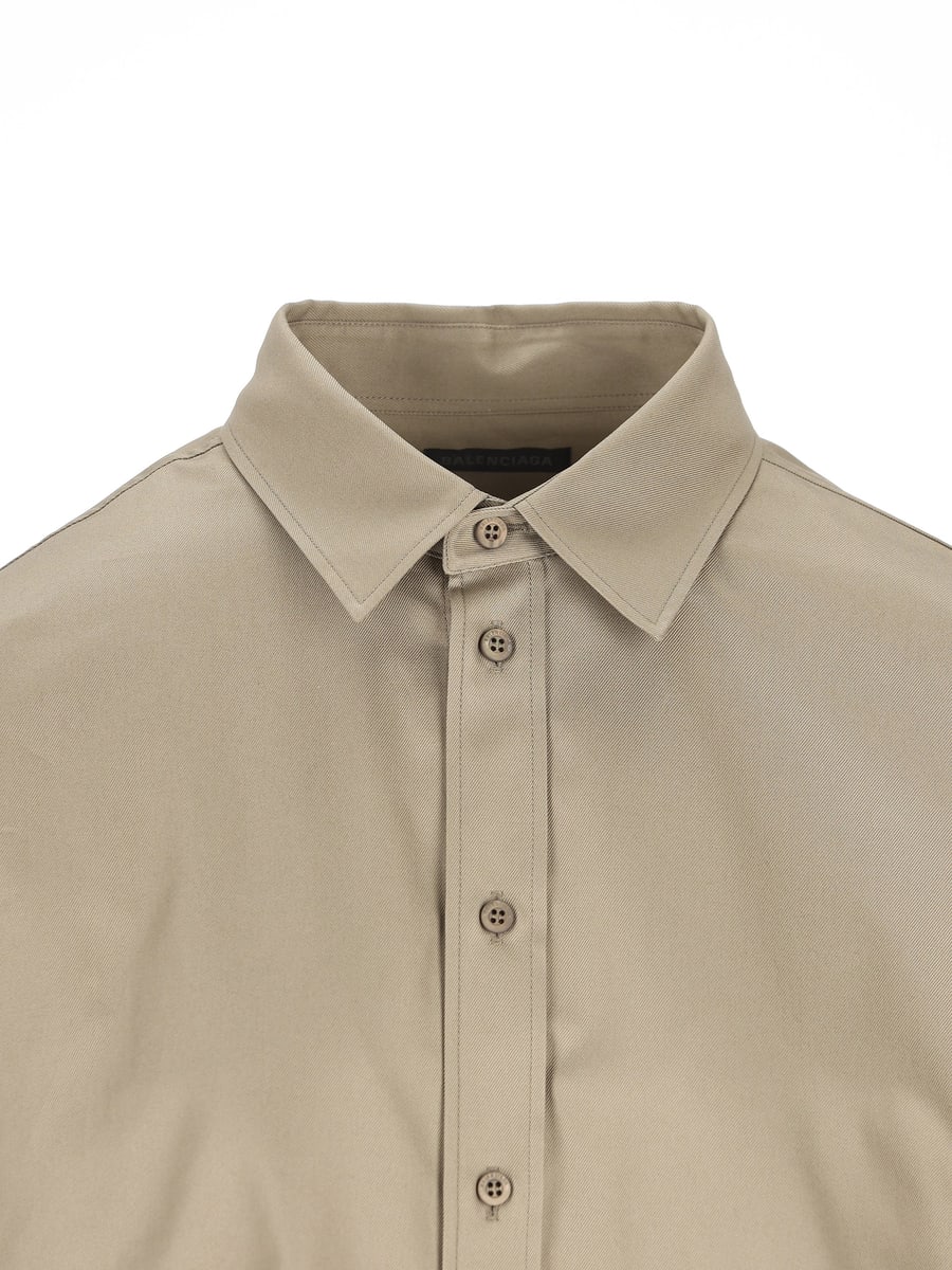 Balenciaga BALENCIAGA Camicia Con Lacci In Gabardine, view 3