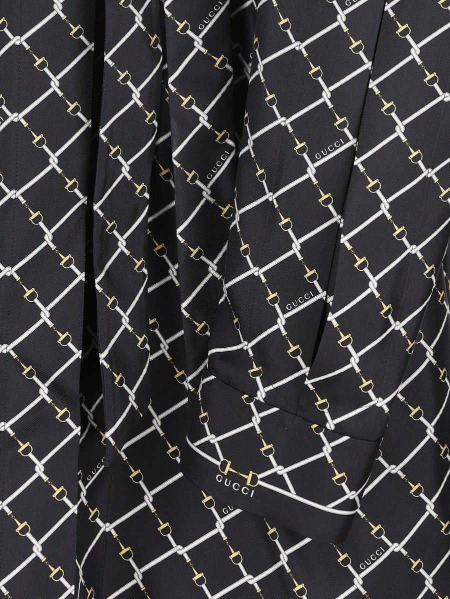 Gucci GUCCI Abito In Twill Di Seta, view 4