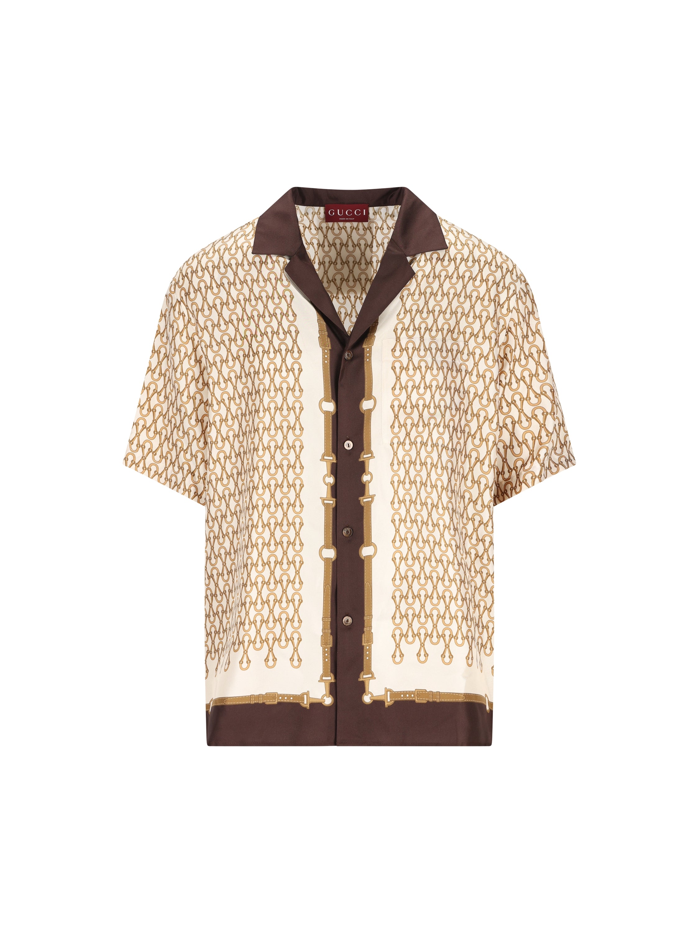 Gucci GUCCI Camicia Bowling In Twill Di Seta