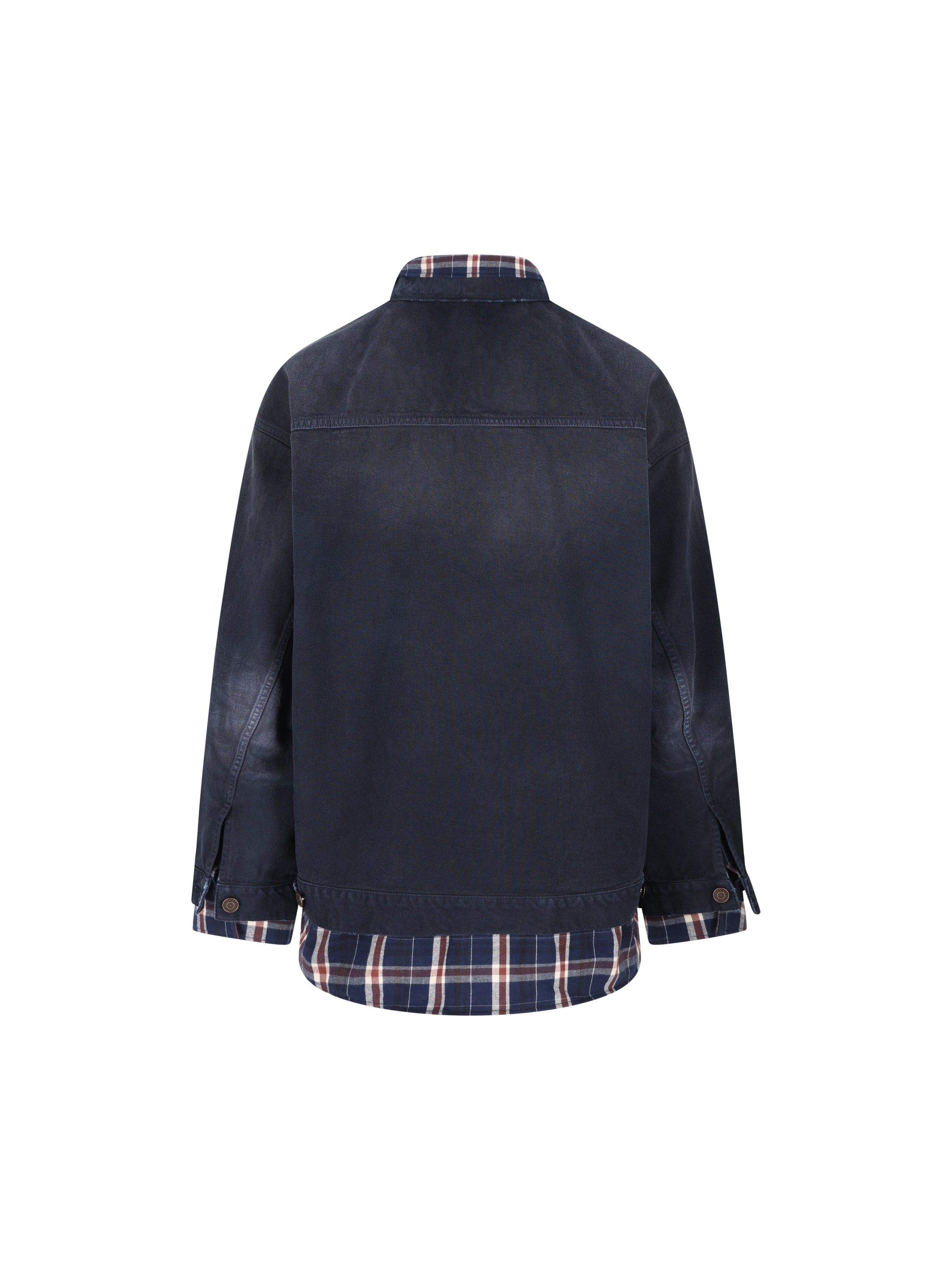 Balenciaga BALENCIAGA Giacca-Camicia Patched In Denim, view 2