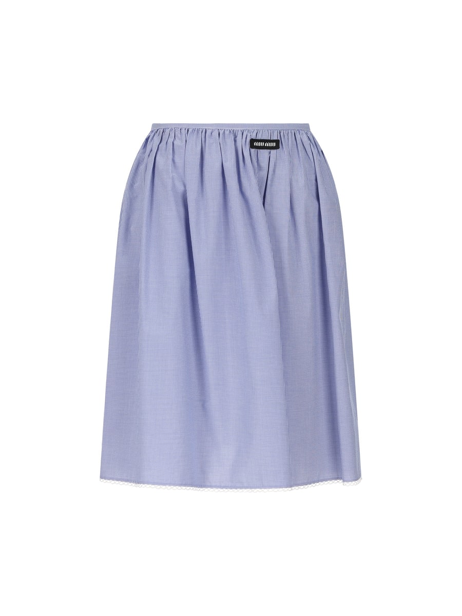 Miu Miu MIU MIU Gonna In Cotone