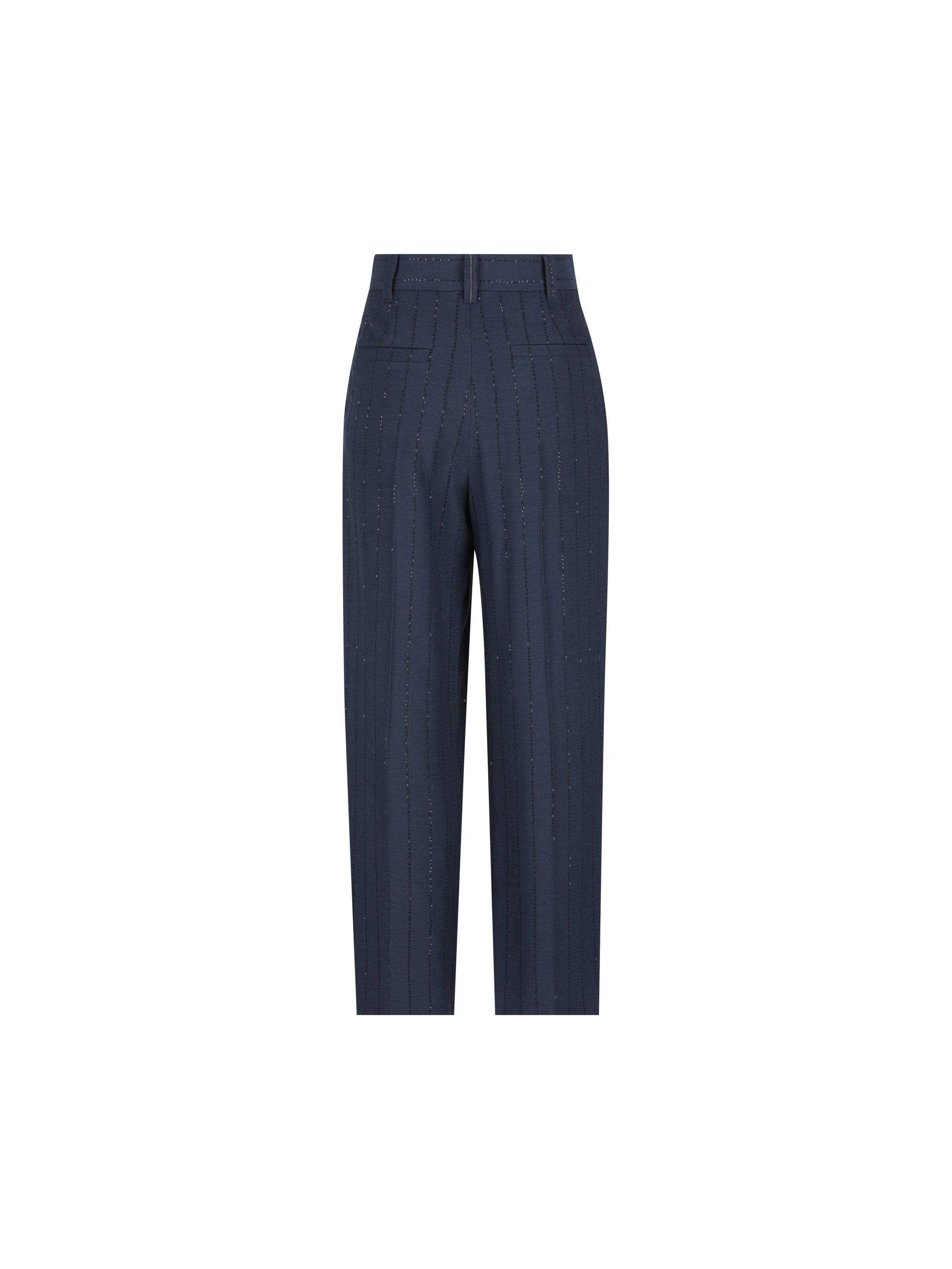Brunello Cucinelli BRUNELLO CUCINELLI Pantalone Slouchy Dazzling Chalkstripe, view 2