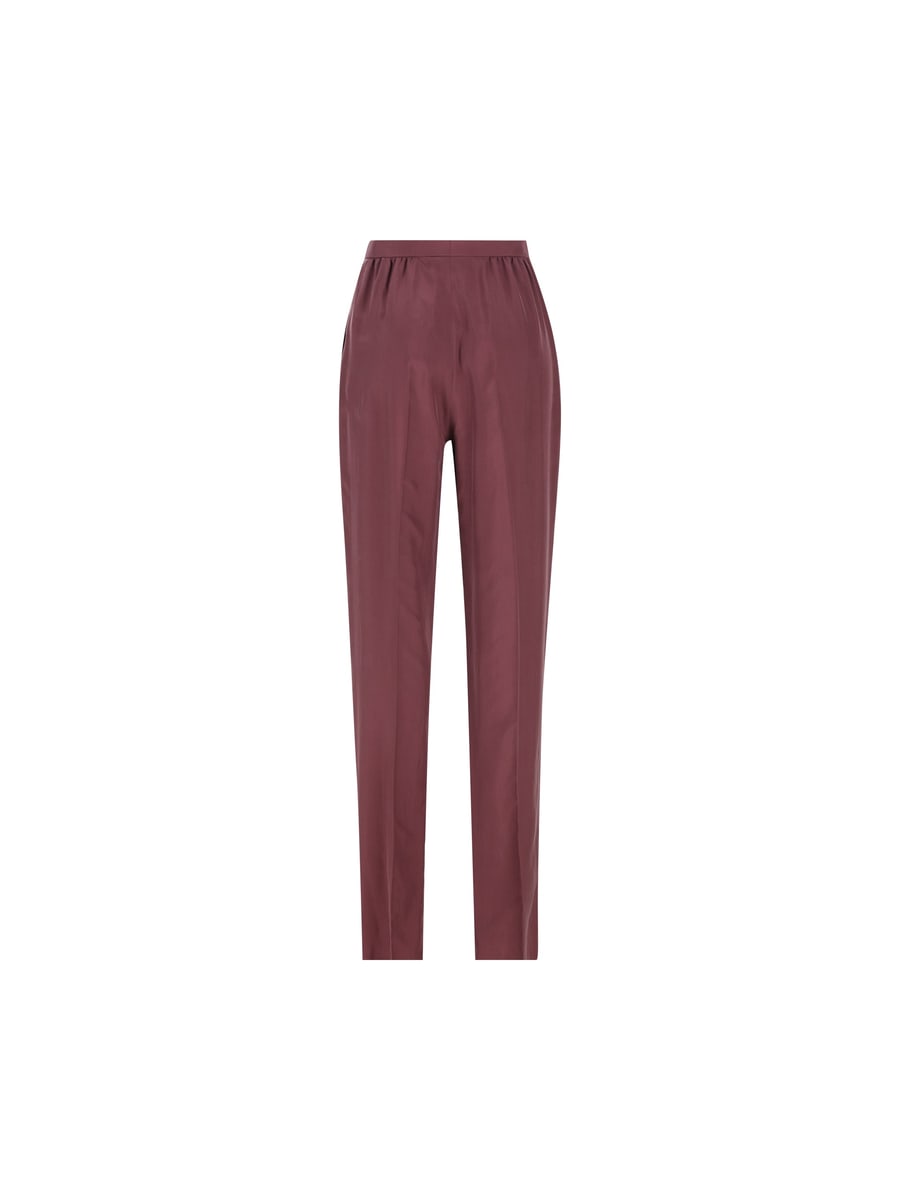 Saint Laurent SAINT LAURENT Pantaloni In Seta, view 2